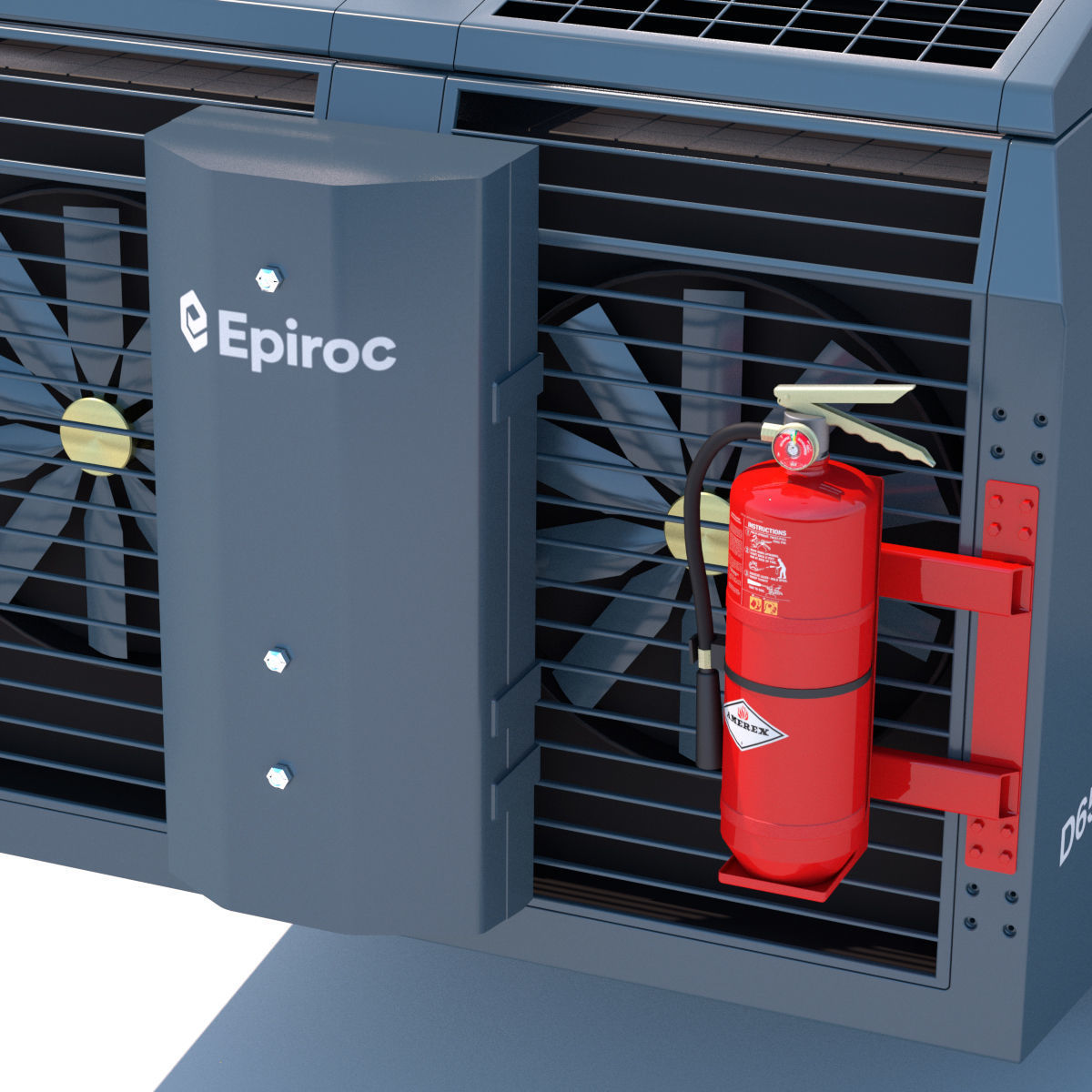 Surface drill rig for quarrying and mining Smartroc D65 3D model_12