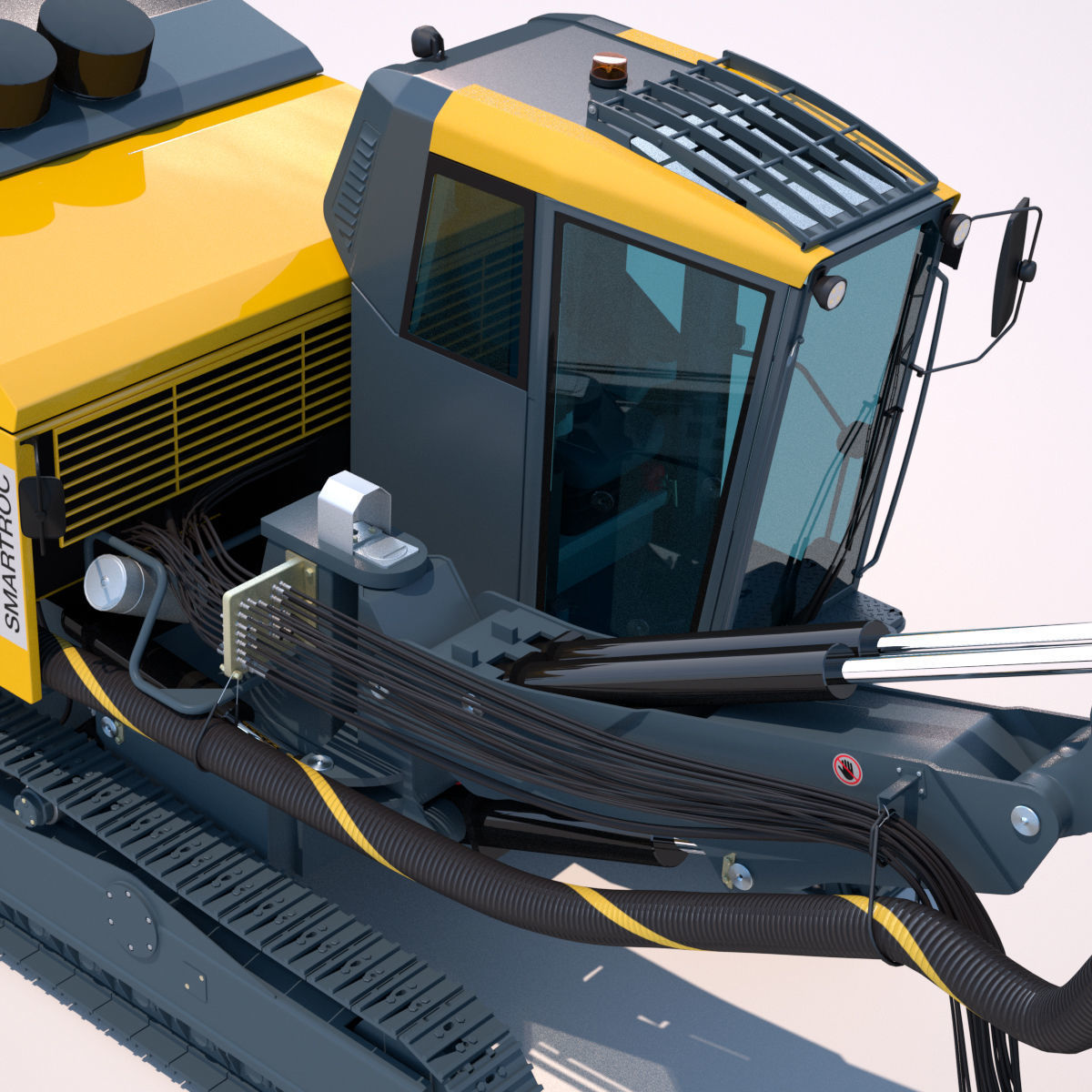 Surface drill rig for quarrying and mining Smartroc D65 3D model_11