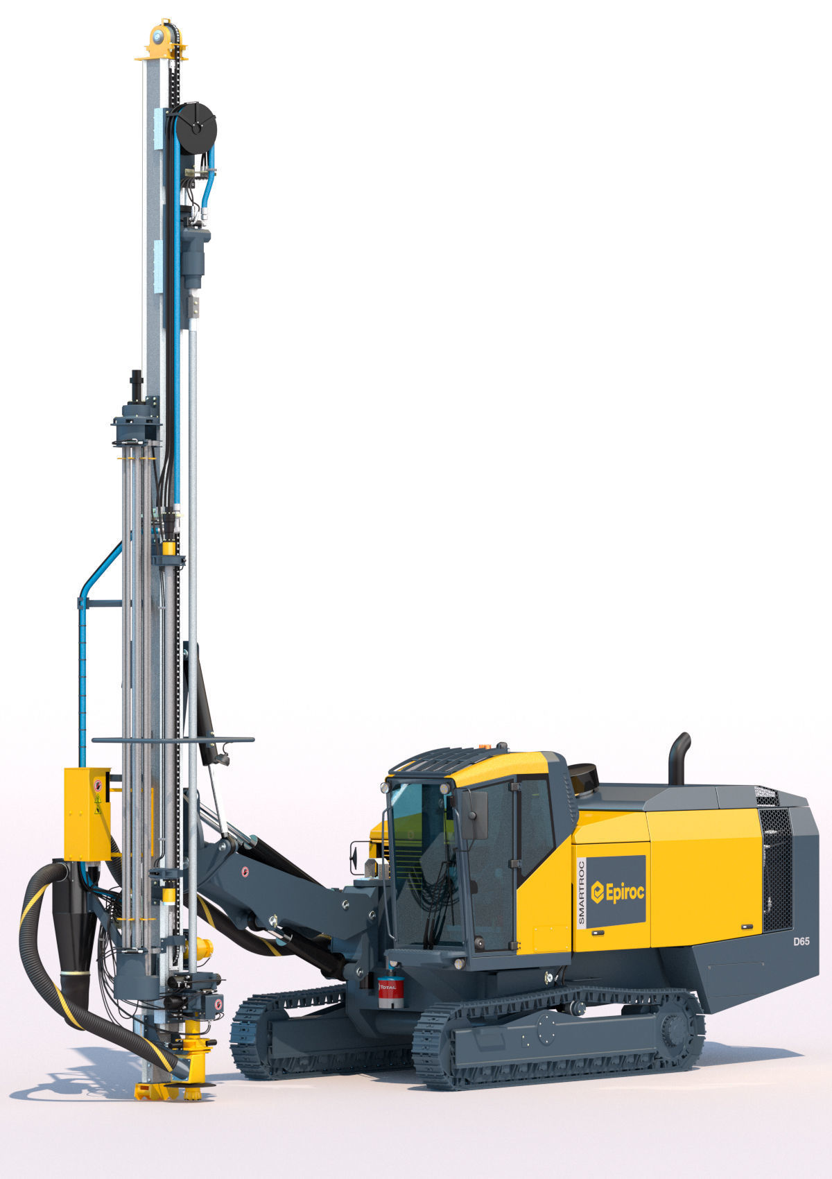 Surface drill rig for quarrying and mining Smartroc D65 3D model_7