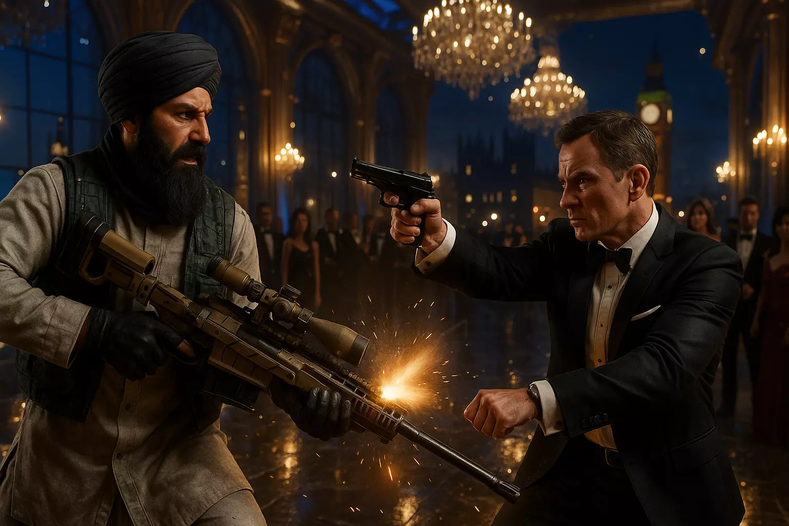 Afghan character Free low-poly 3D model_3