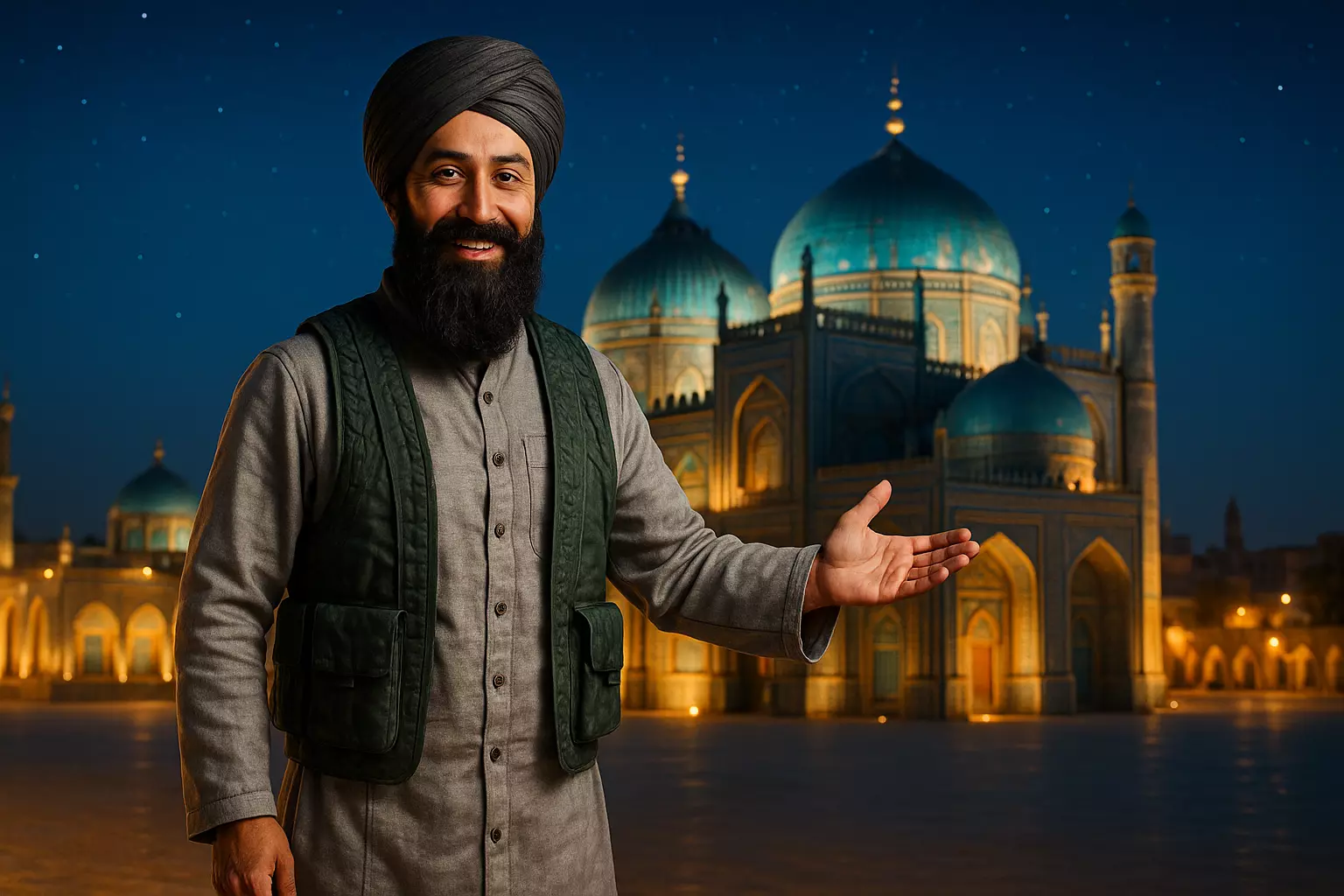 Afghan character Free low-poly 3D model_6