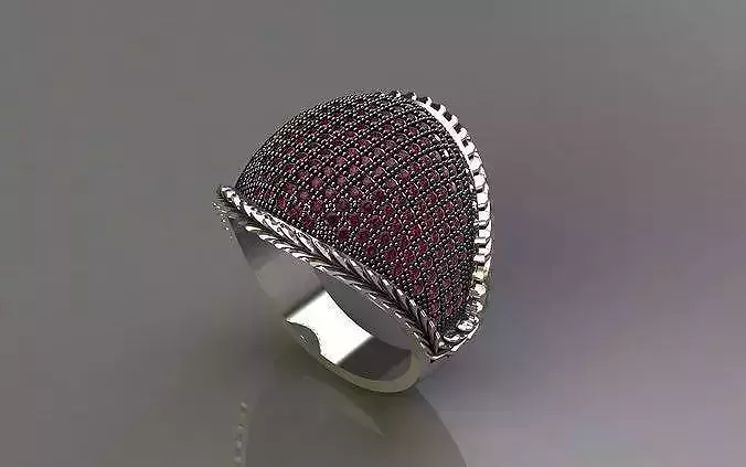 Gents Ring - Ready to Print-3D
