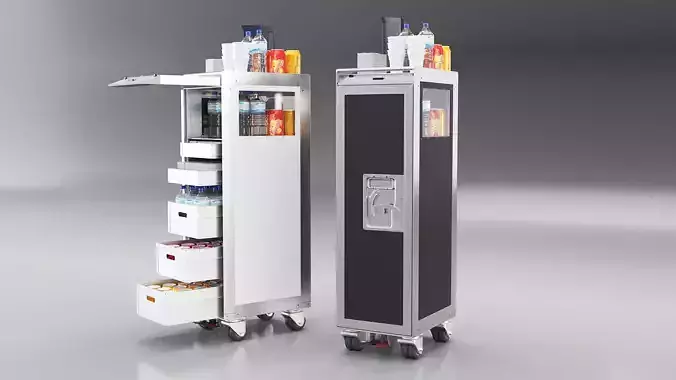 Bordbar Airline Trolley 3D 3D model