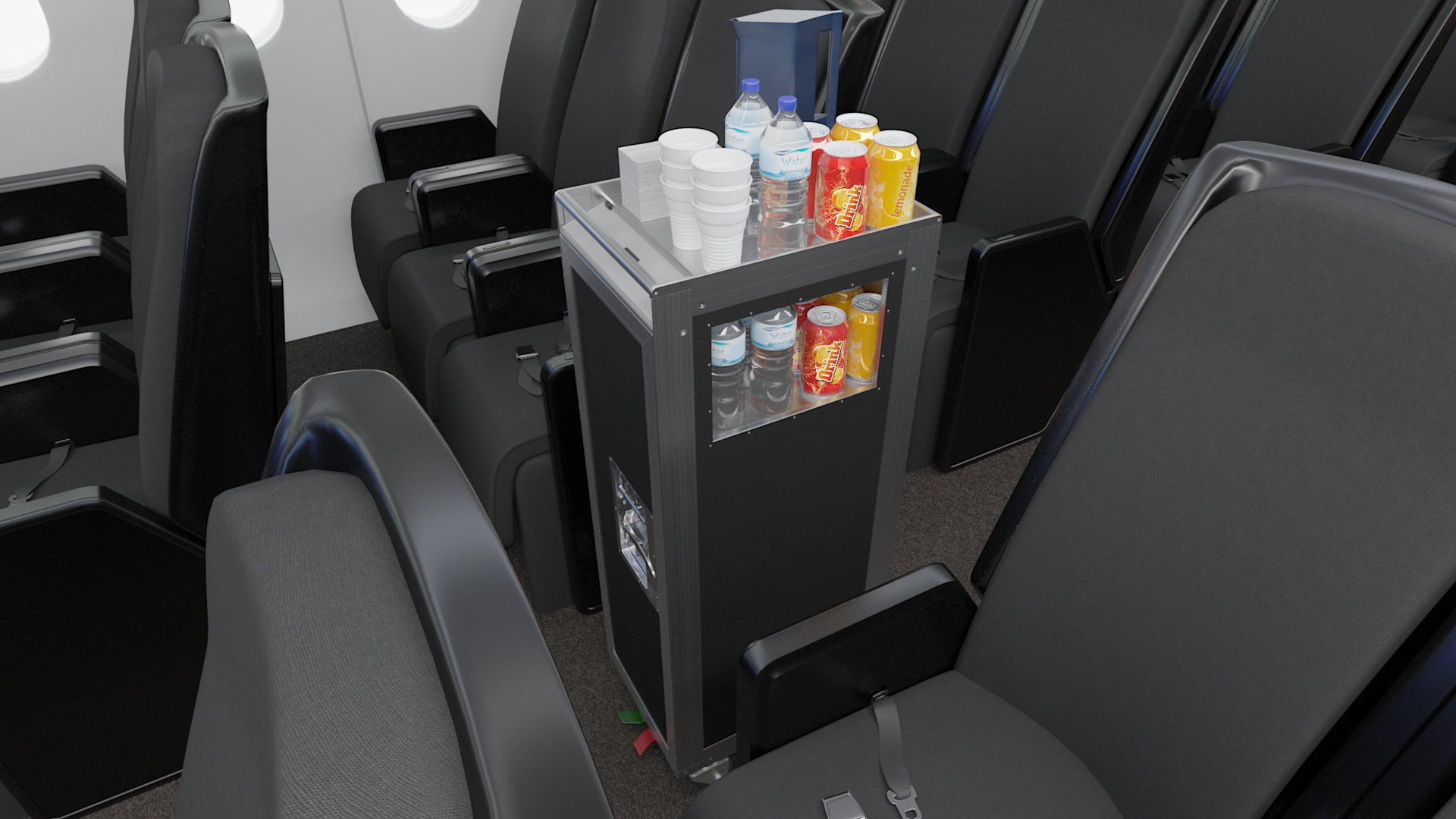 Bordbar Airline Trolley 3D 3D model_5