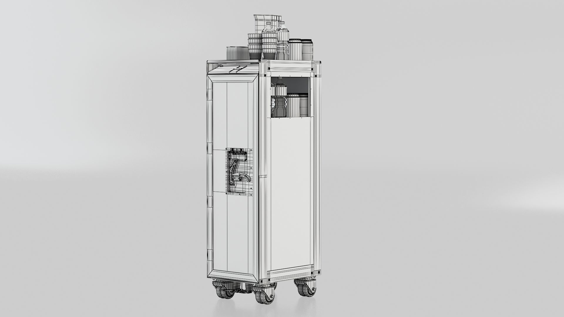 Bordbar Airline Trolley 3D 3D model_7