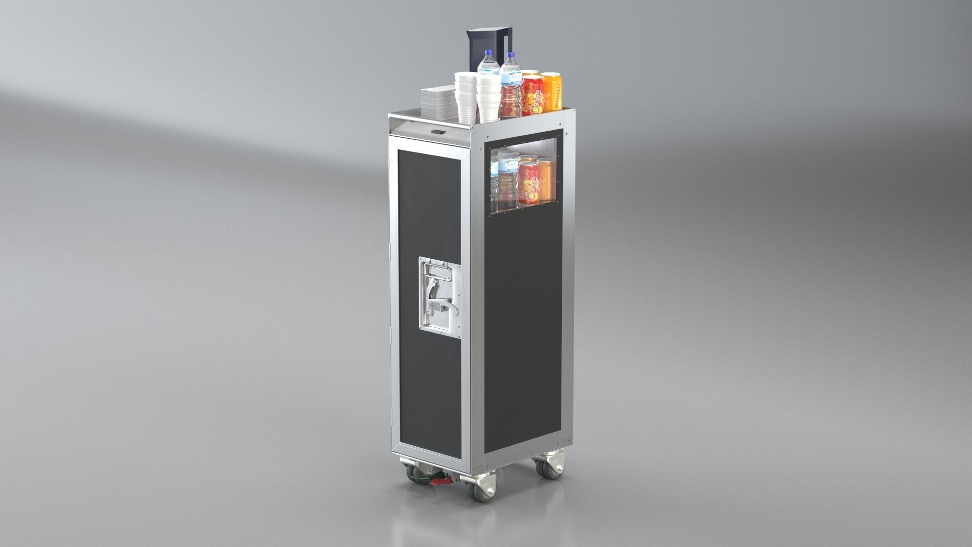 Bordbar Airline Trolley 3D 3D model_2
