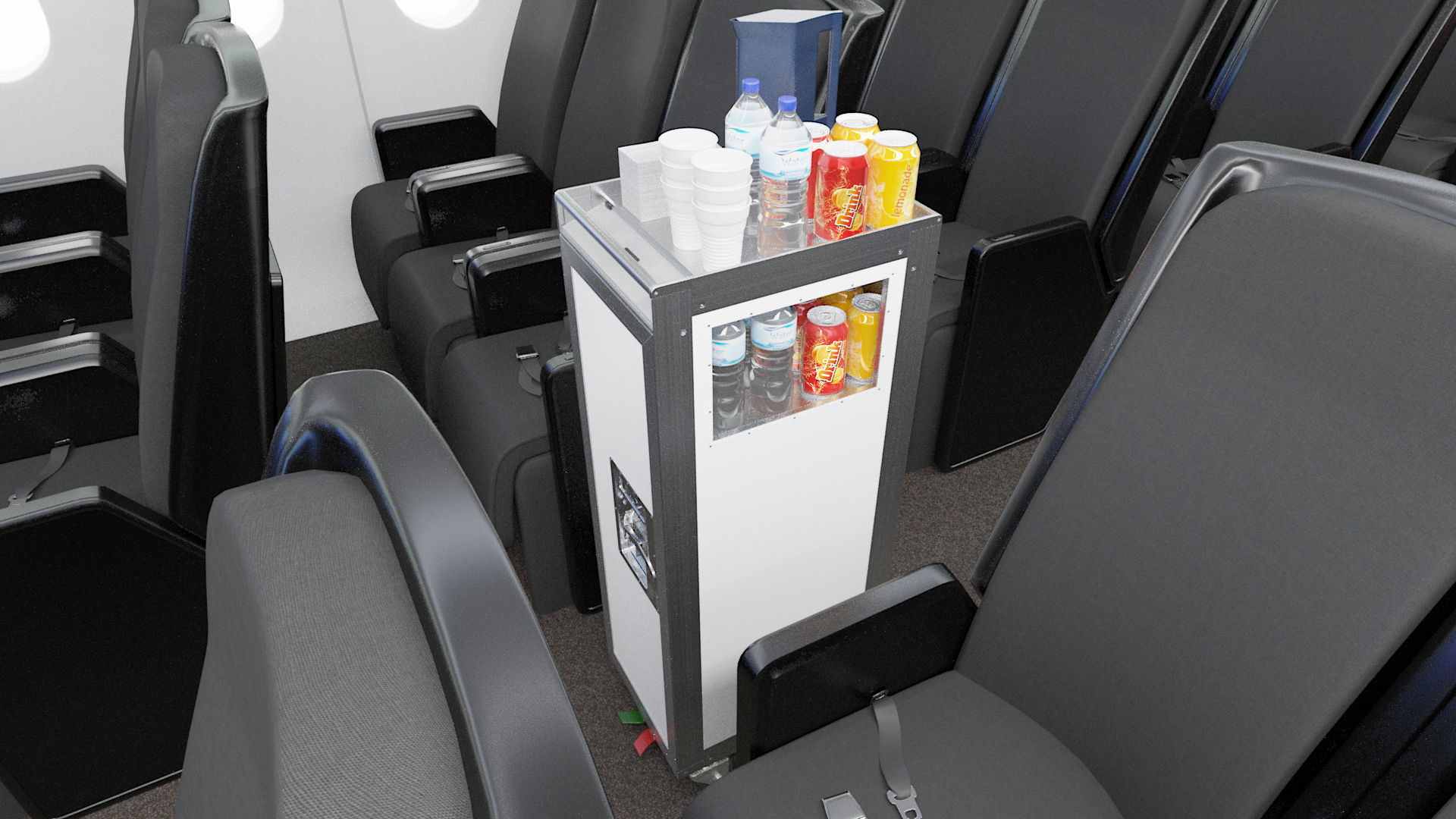 Bordbar Airline Trolley 3D 3D model_6