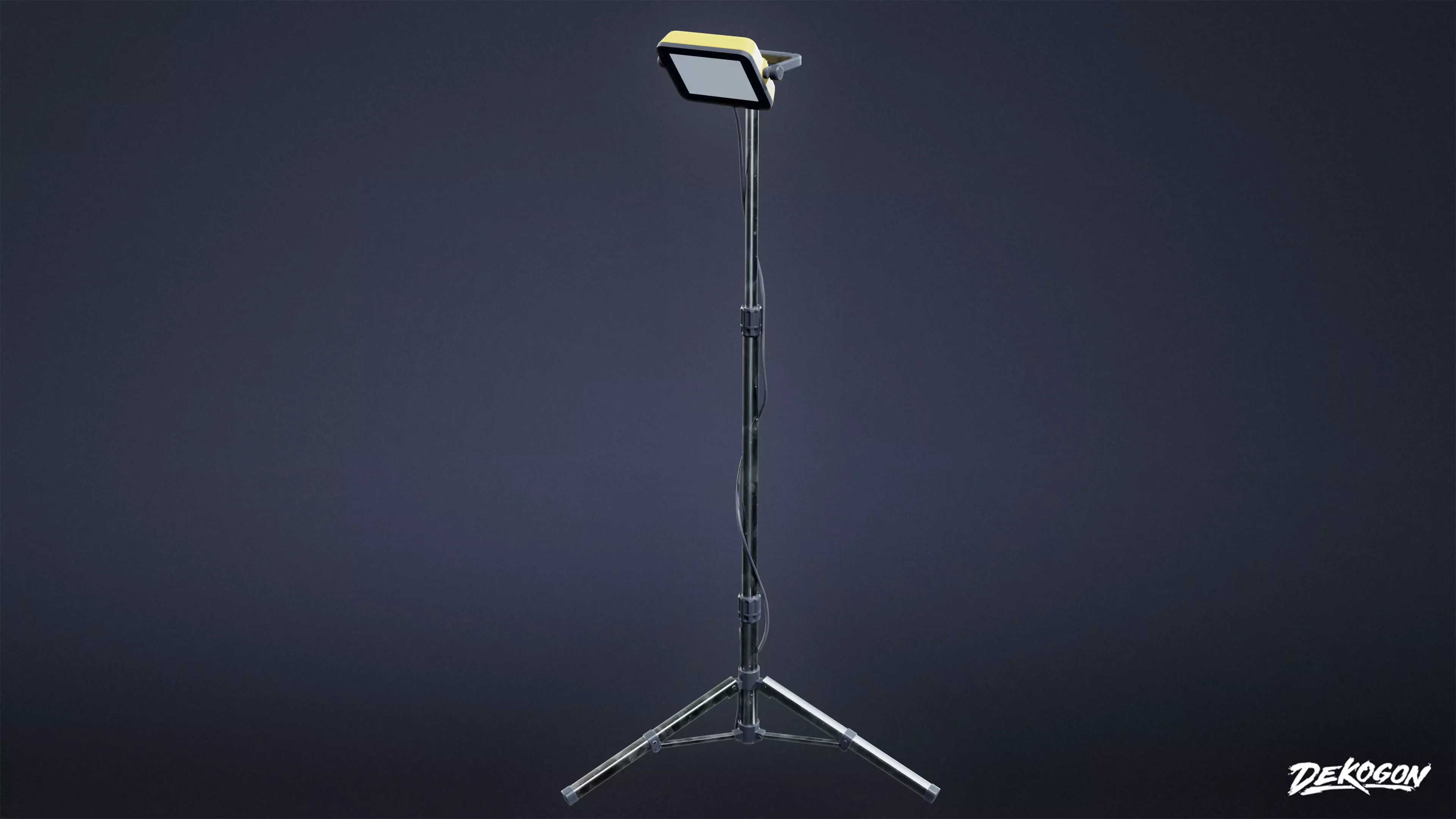 QUARANTINE TENT - Standing Light 01 - LOW POLY Low-poly 3D model_0