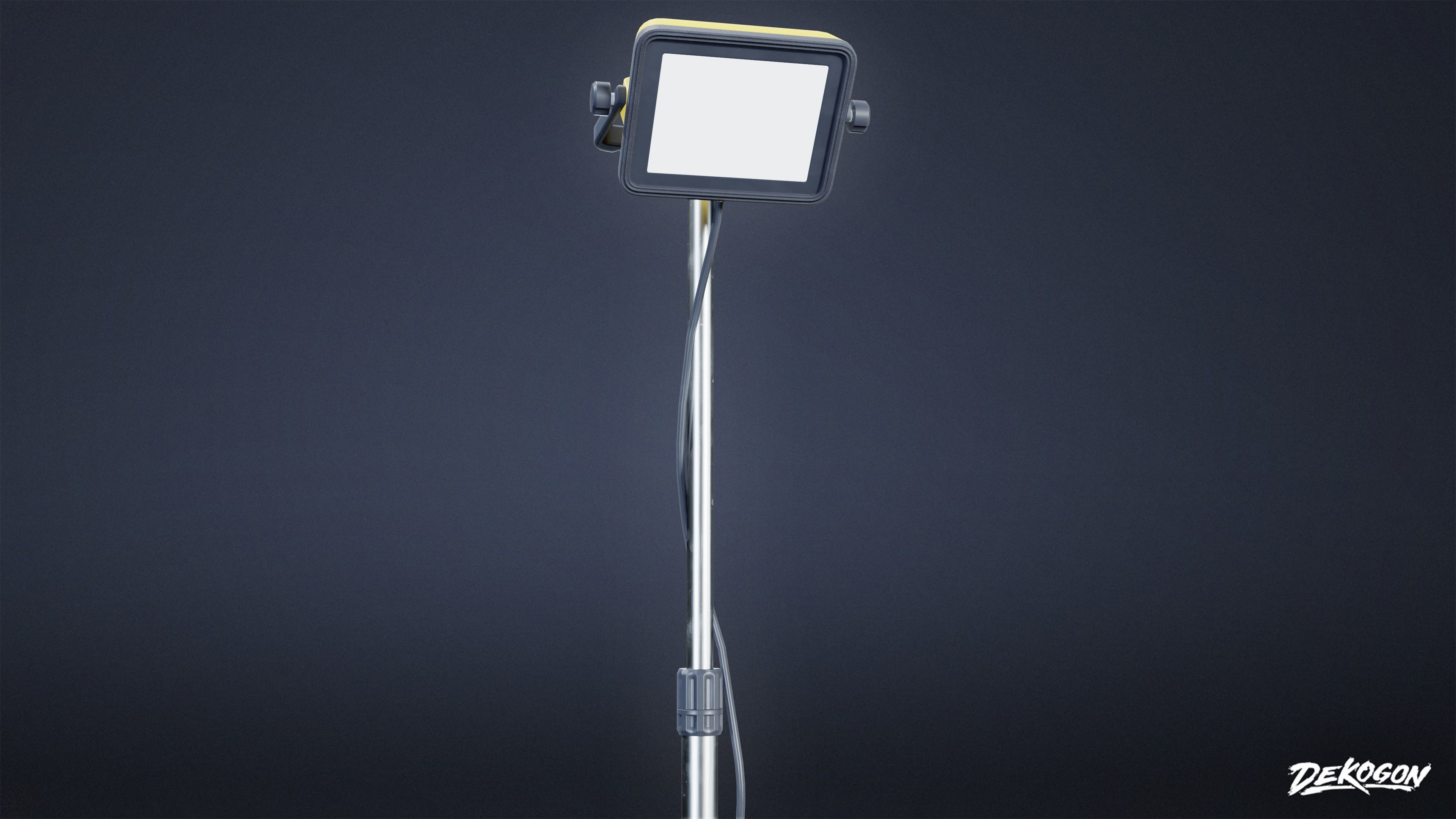 QUARANTINE TENT - Standing Light 01 - LOW POLY Low-poly 3D model_7