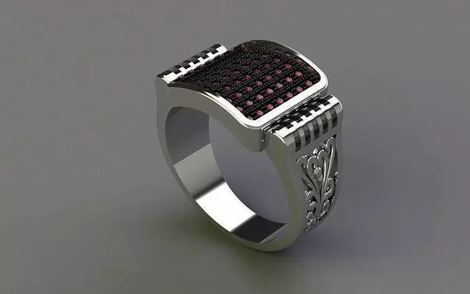 Mens Ring  Ready to Print-3D 3D print model_0