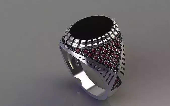 Gents Ring  Ready to Print-3D