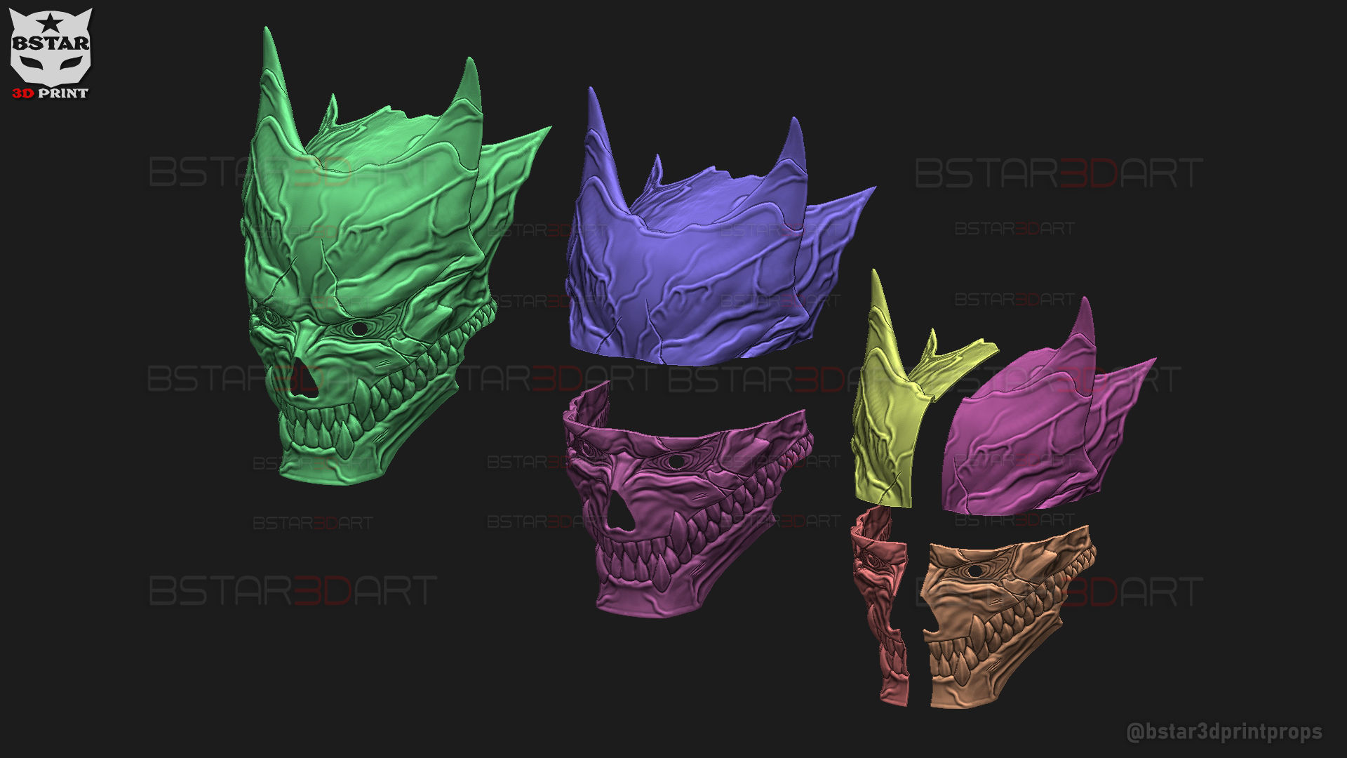 Kaiju No 8 MASK - Kafka Hibino Cosplay 3D model 3D printable | CGTrader