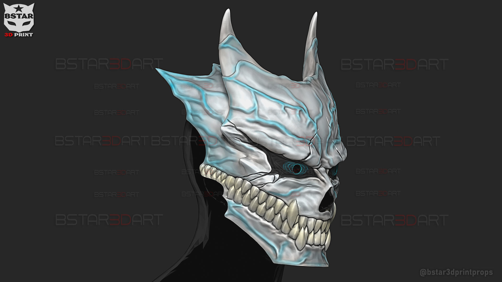 Kaiju No 8 MASK - Kafka Hibino Cosplay 3D model 3D printable | CGTrader