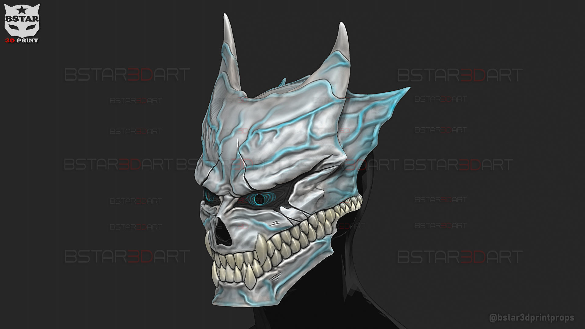 Kaiju No 8 MASK - Kafka Hibino Cosplay 3D model 3D printable | CGTrader