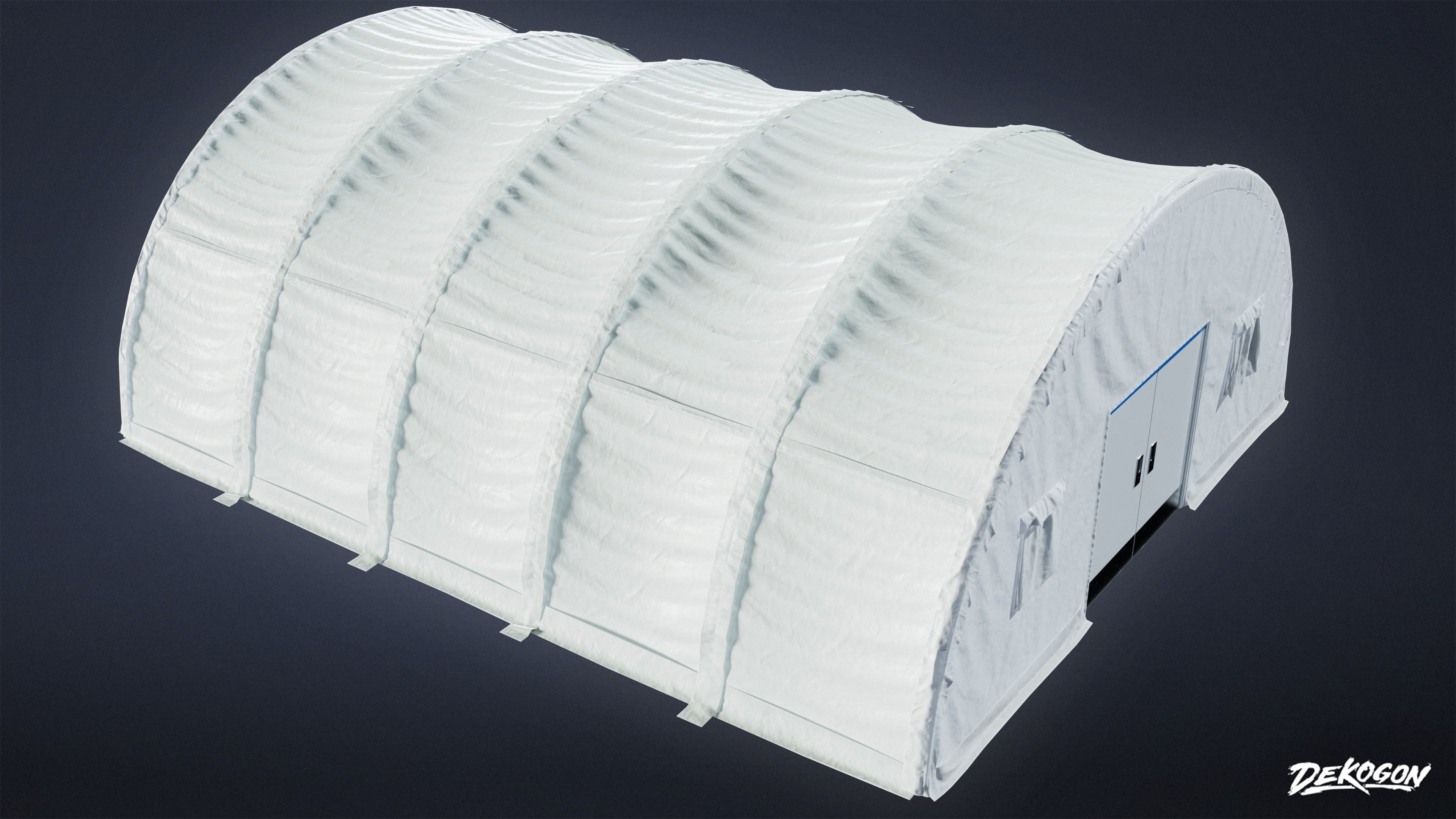 QUARANTINE TENT - Tent 01 - LOW POLY Low-poly 3D model_3