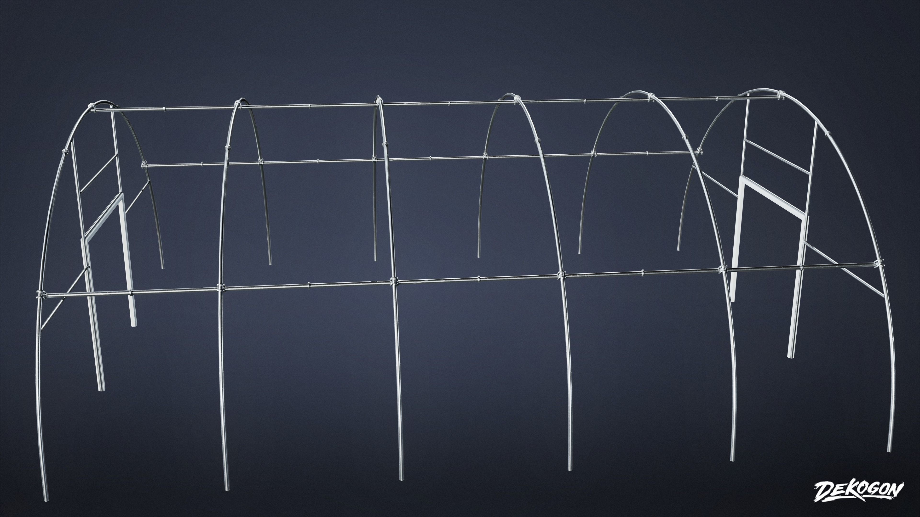 QUARANTINE TENT - Tent 01 - LOW POLY Low-poly 3D model_9