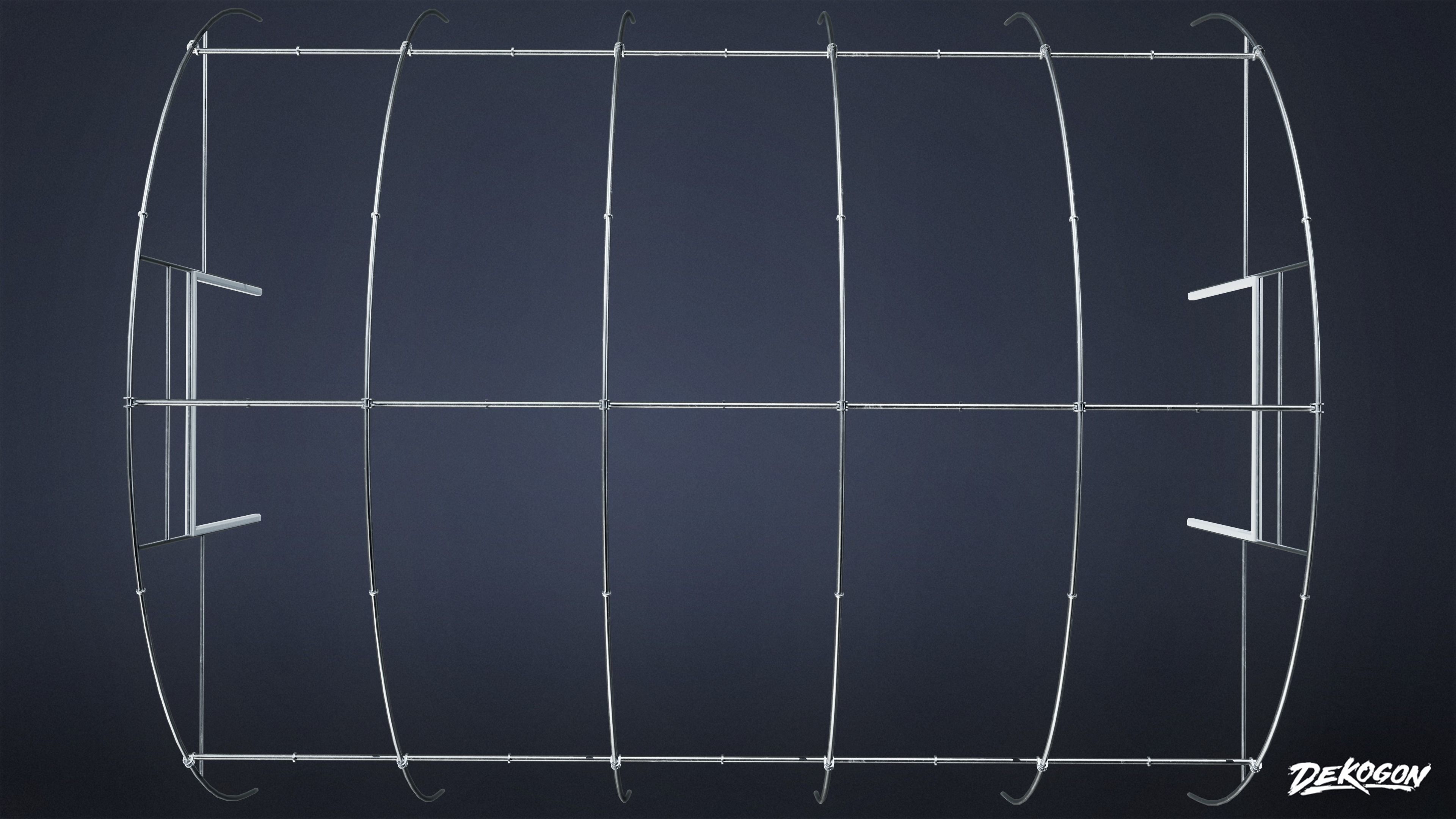 QUARANTINE TENT - Tent 01 - LOW POLY Low-poly 3D model_10