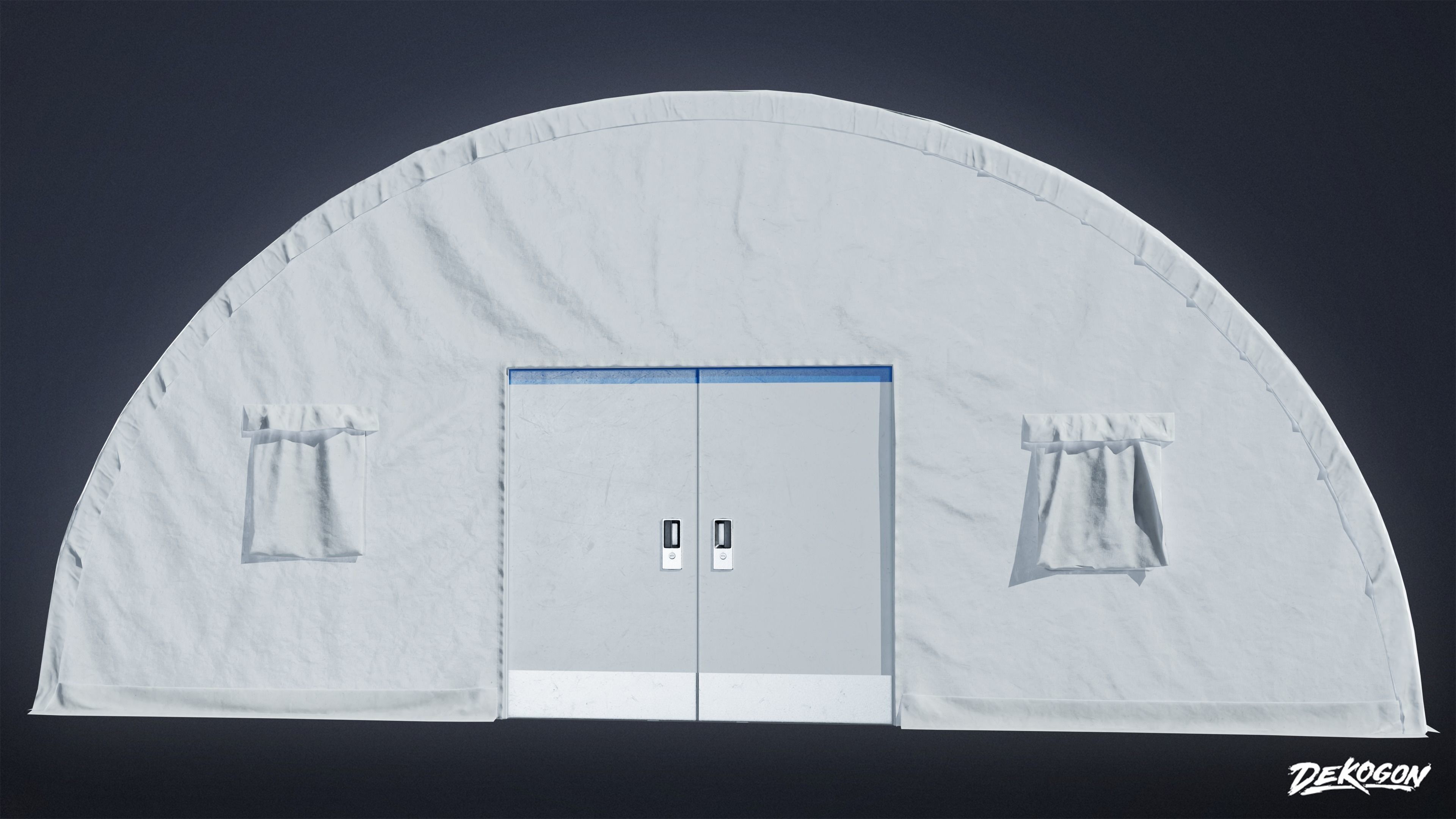 QUARANTINE TENT - Tent 01 - LOW POLY Low-poly 3D model_6