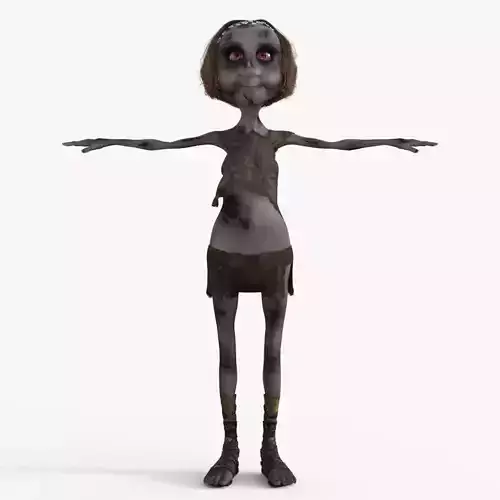 Zombie 3D Granny Rigged 3D model