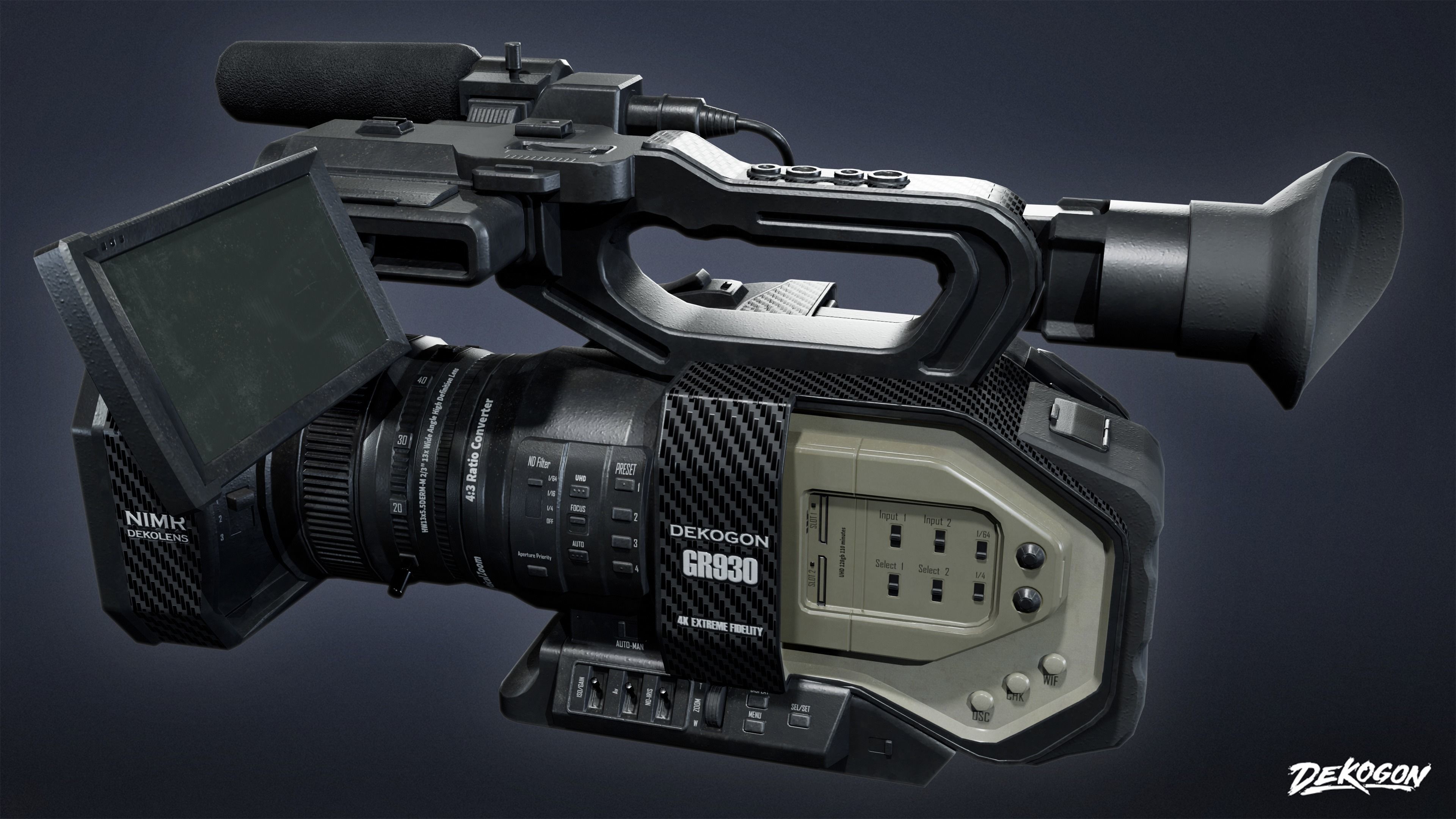 HOLLYWOOD - 4K Camera 01 - LOW POLY Low-poly 3D model_3