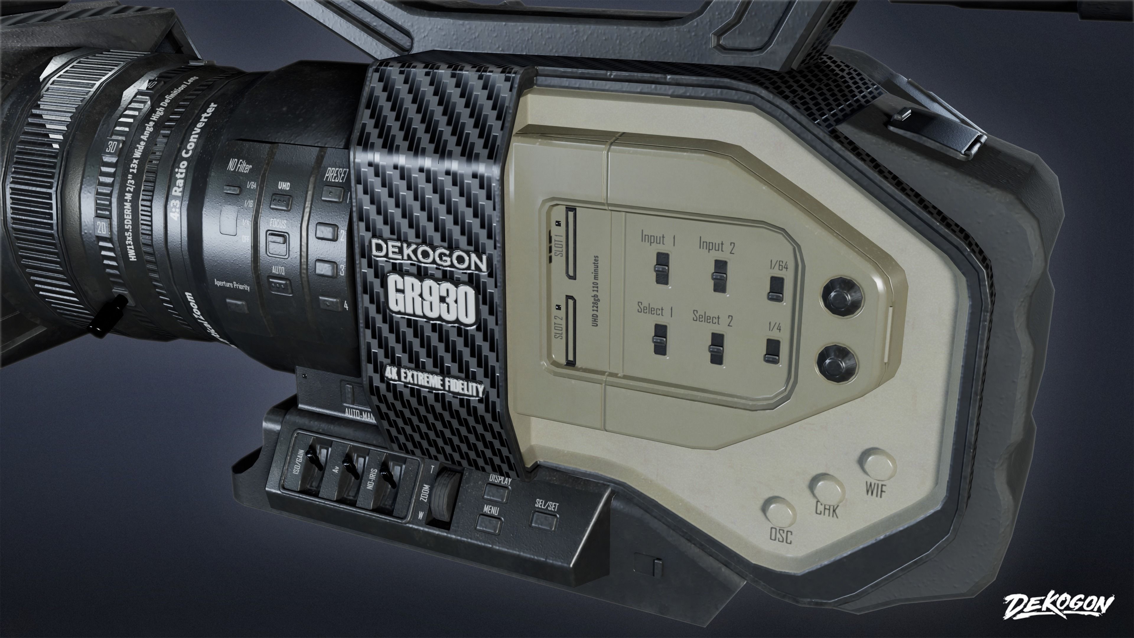 HOLLYWOOD - 4K Camera 01 - LOW POLY Low-poly 3D model_5