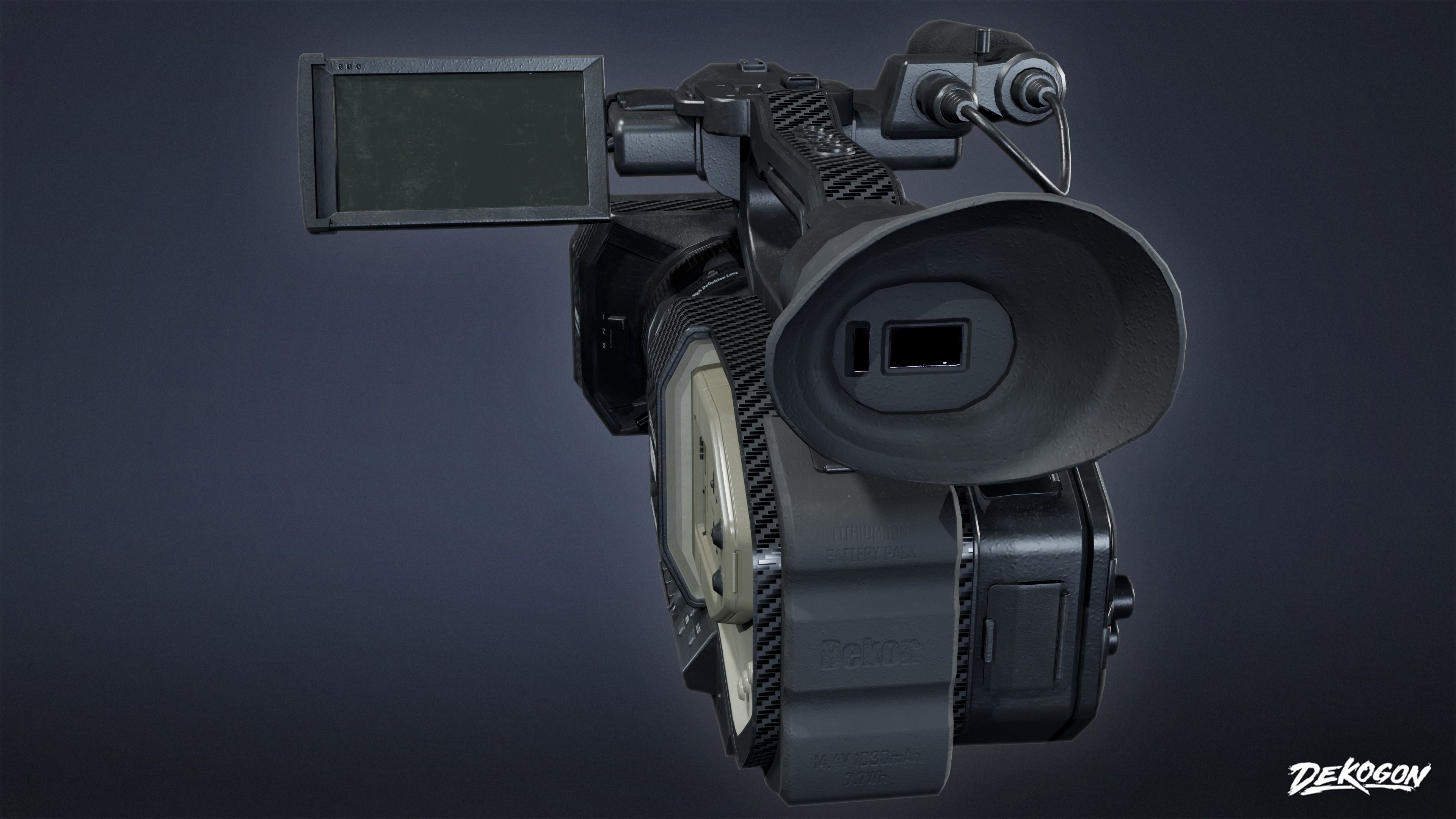 HOLLYWOOD - 4K Camera 01 - LOW POLY Low-poly 3D model_2