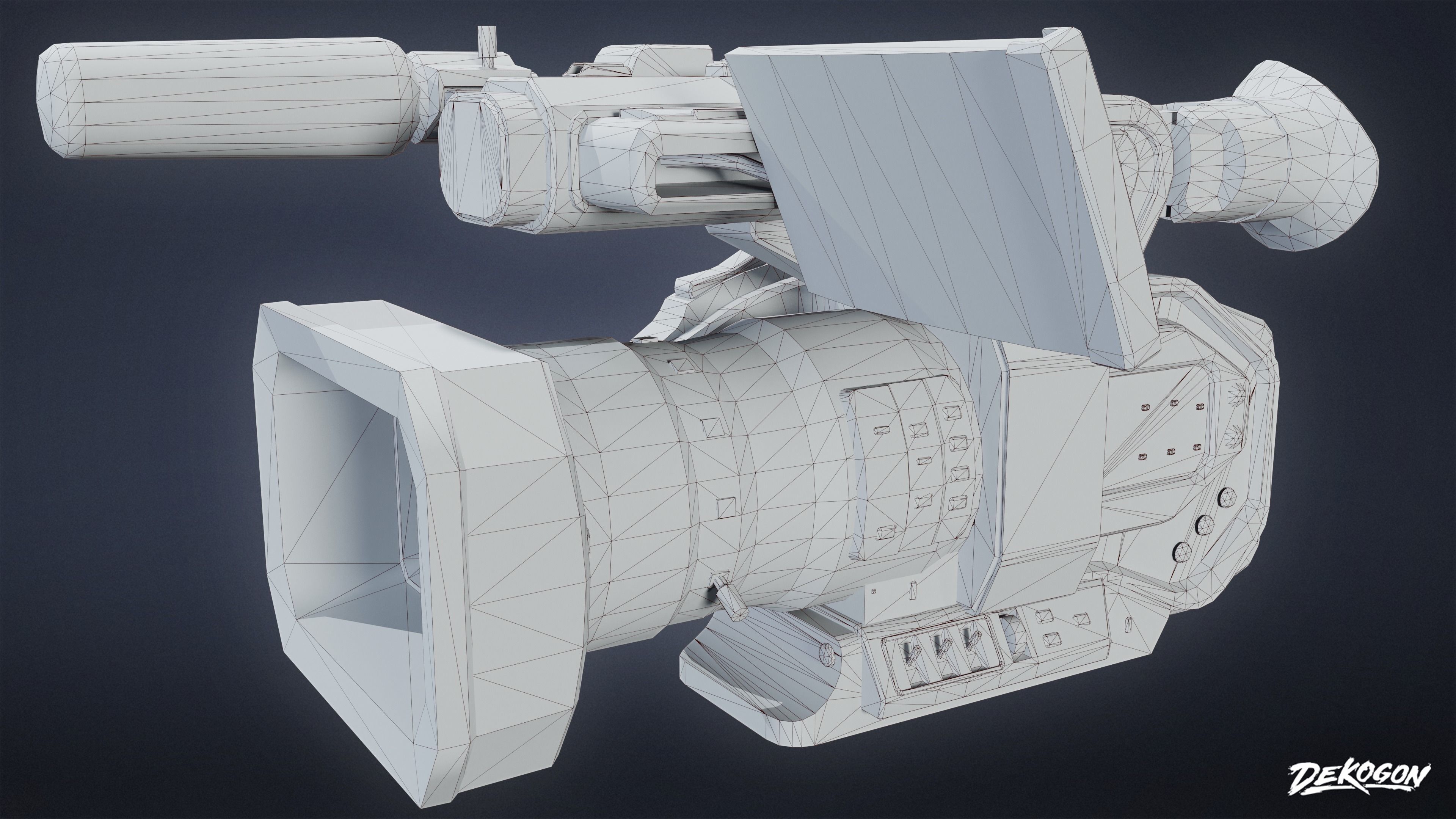 HOLLYWOOD - 4K Camera 01 - LOW POLY Low-poly 3D model_7