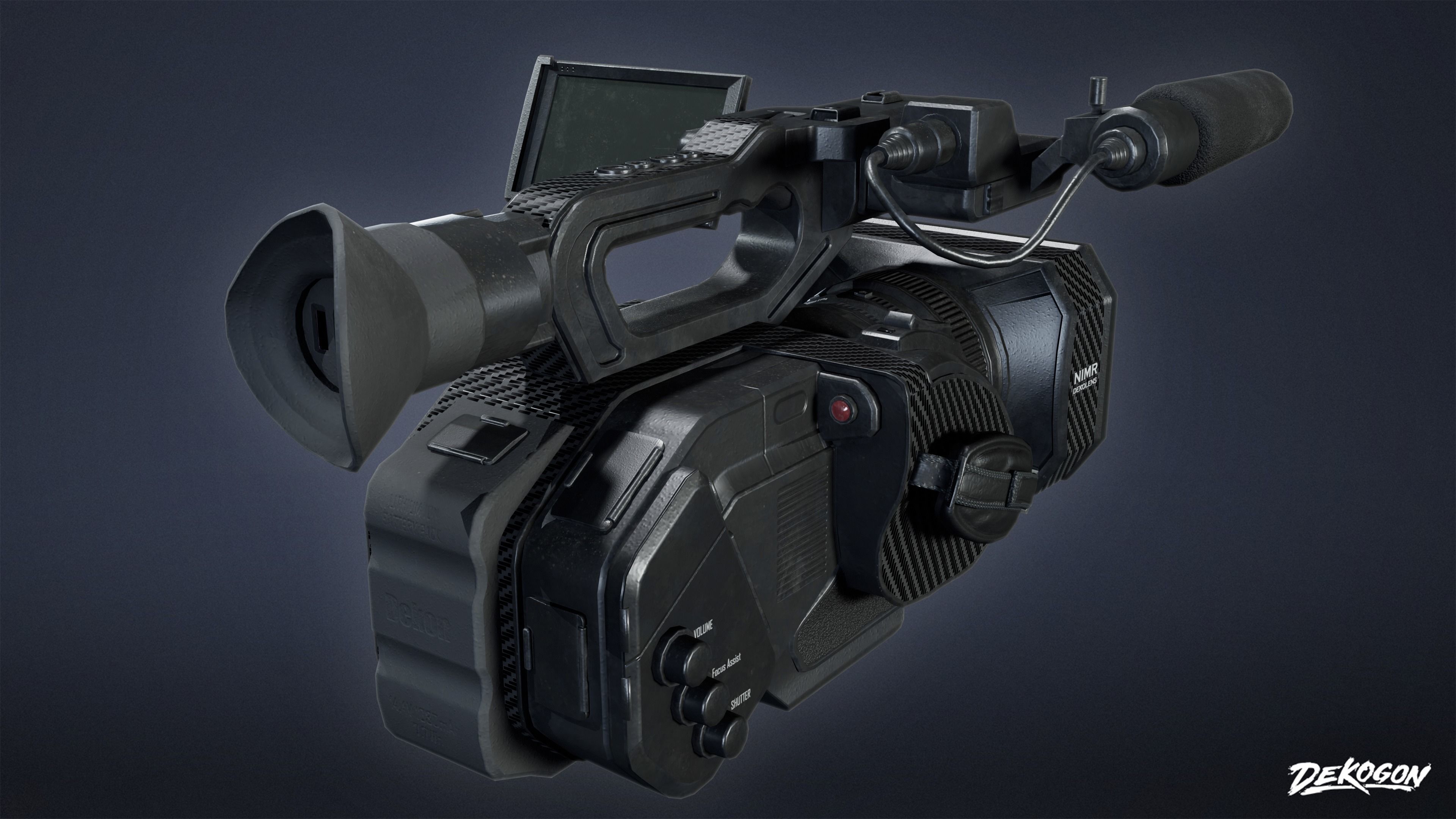 HOLLYWOOD - 4K Camera 01 - LOW POLY Low-poly 3D model_1