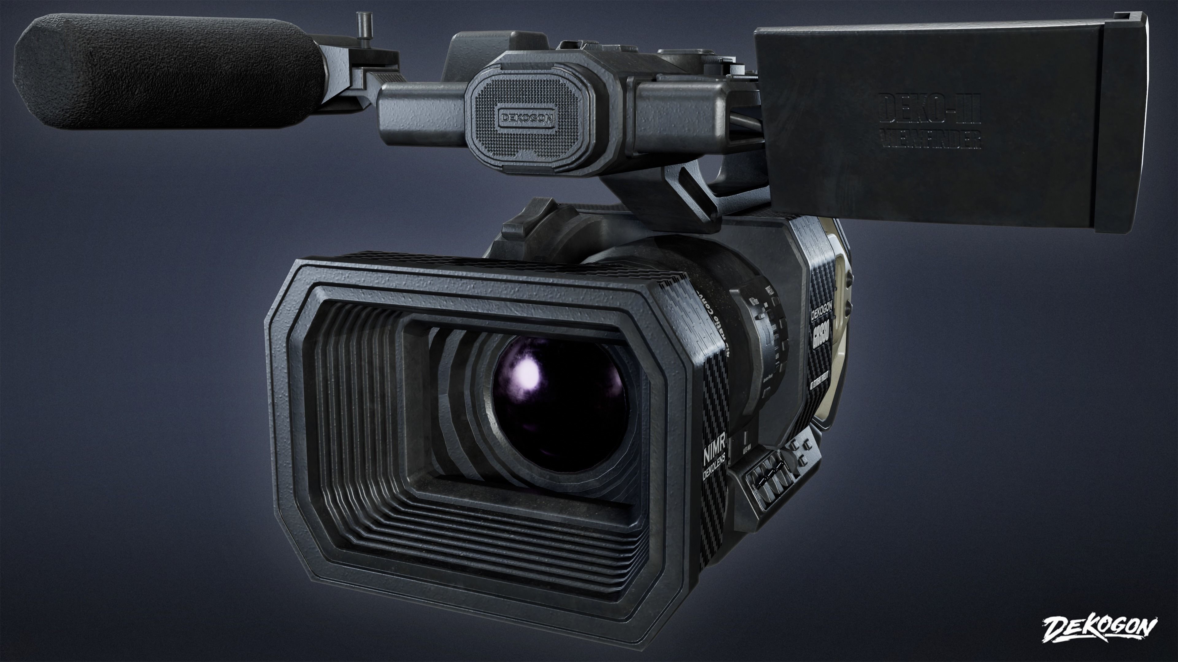 HOLLYWOOD - 4K Camera 01 - LOW POLY Low-poly 3D model_4