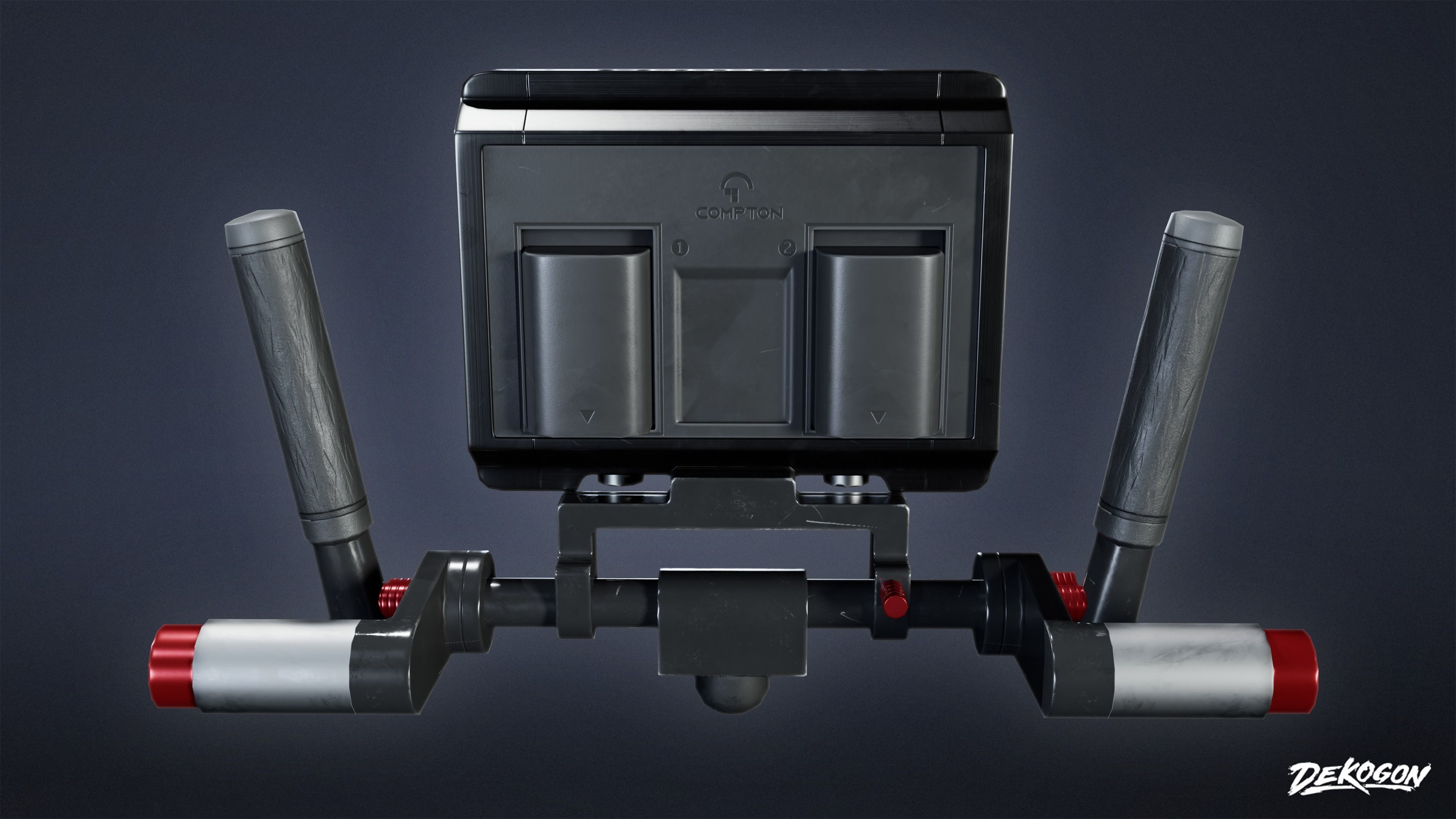 HOLLYWOOD - Assist Monitor 01 - LOW POLY Low-poly 3D model_4