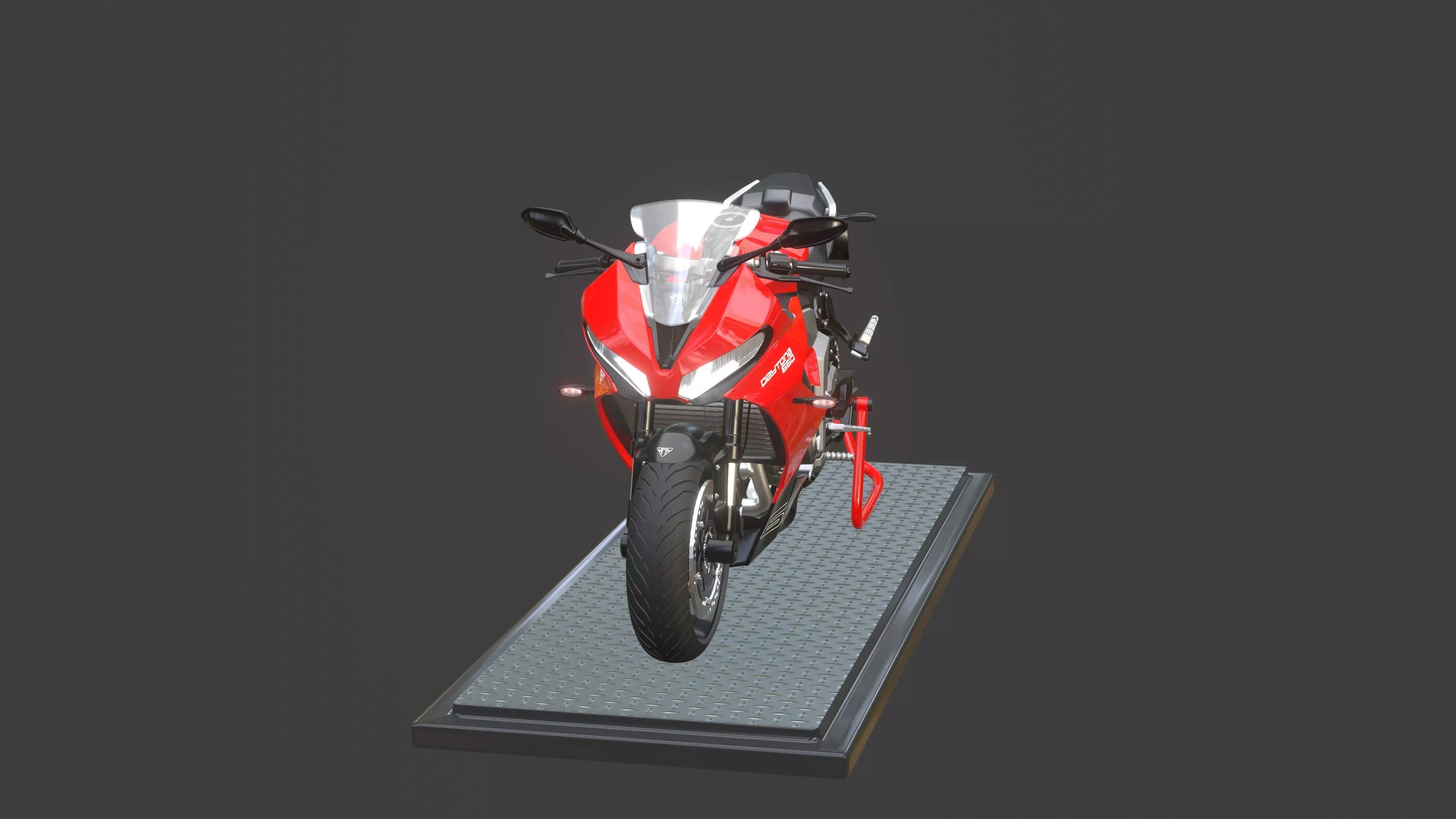 FanMade3d Triumph Daytona 660 made in Blender 3d 3D model_0