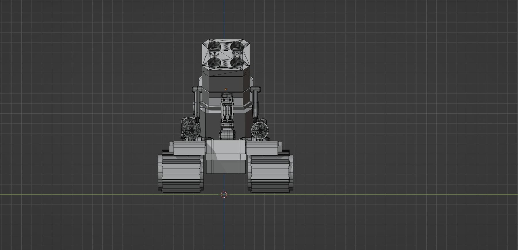 Stylized Mecha Tank - 2 3D model_17
