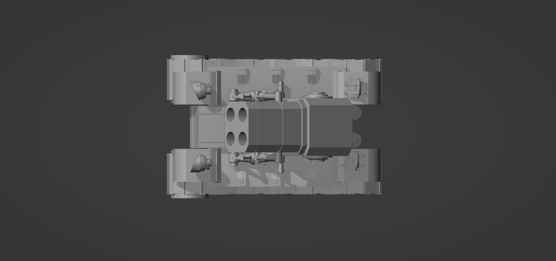 Stylized Mecha Tank - 2 3D model_11