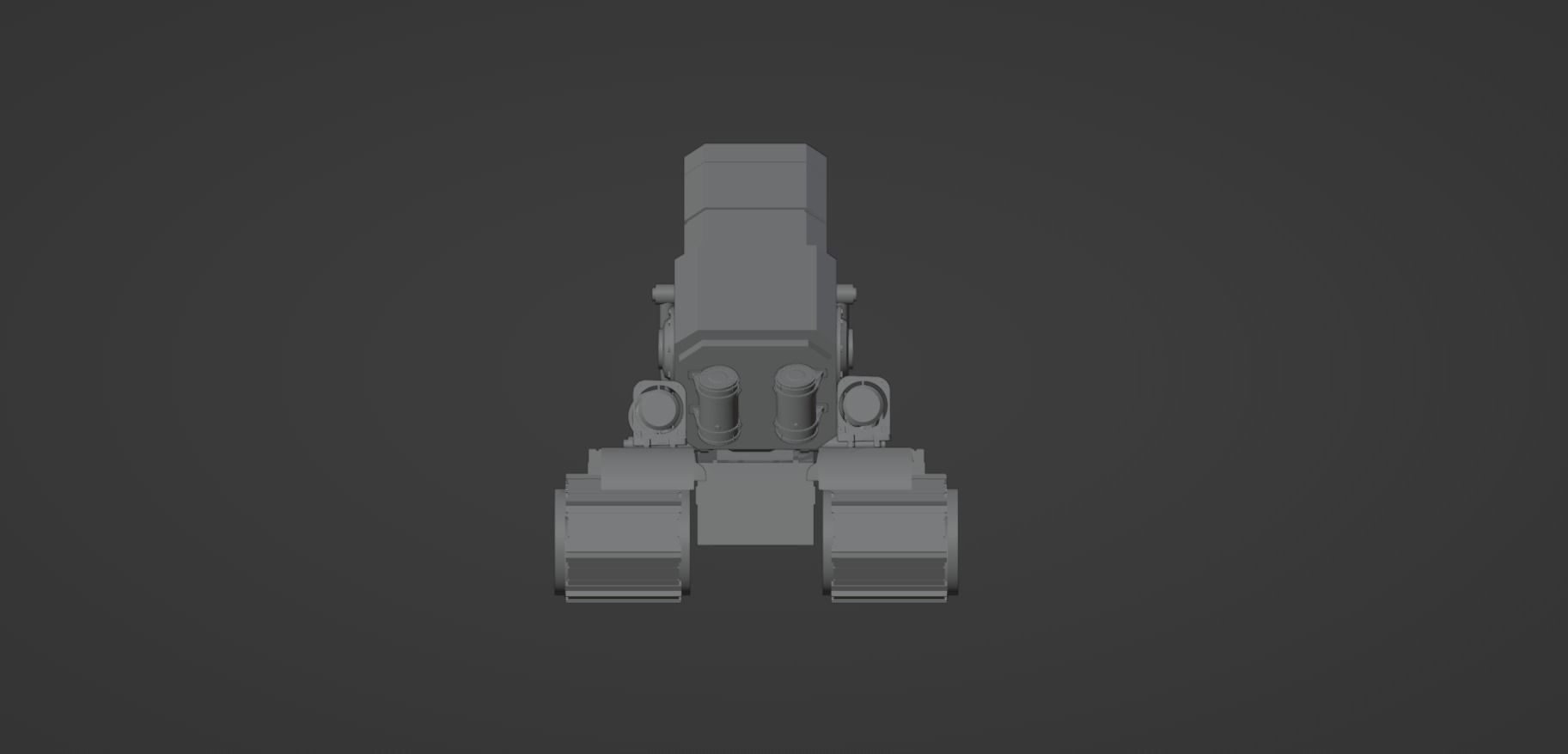 Stylized Mecha Tank - 2 3D model_10