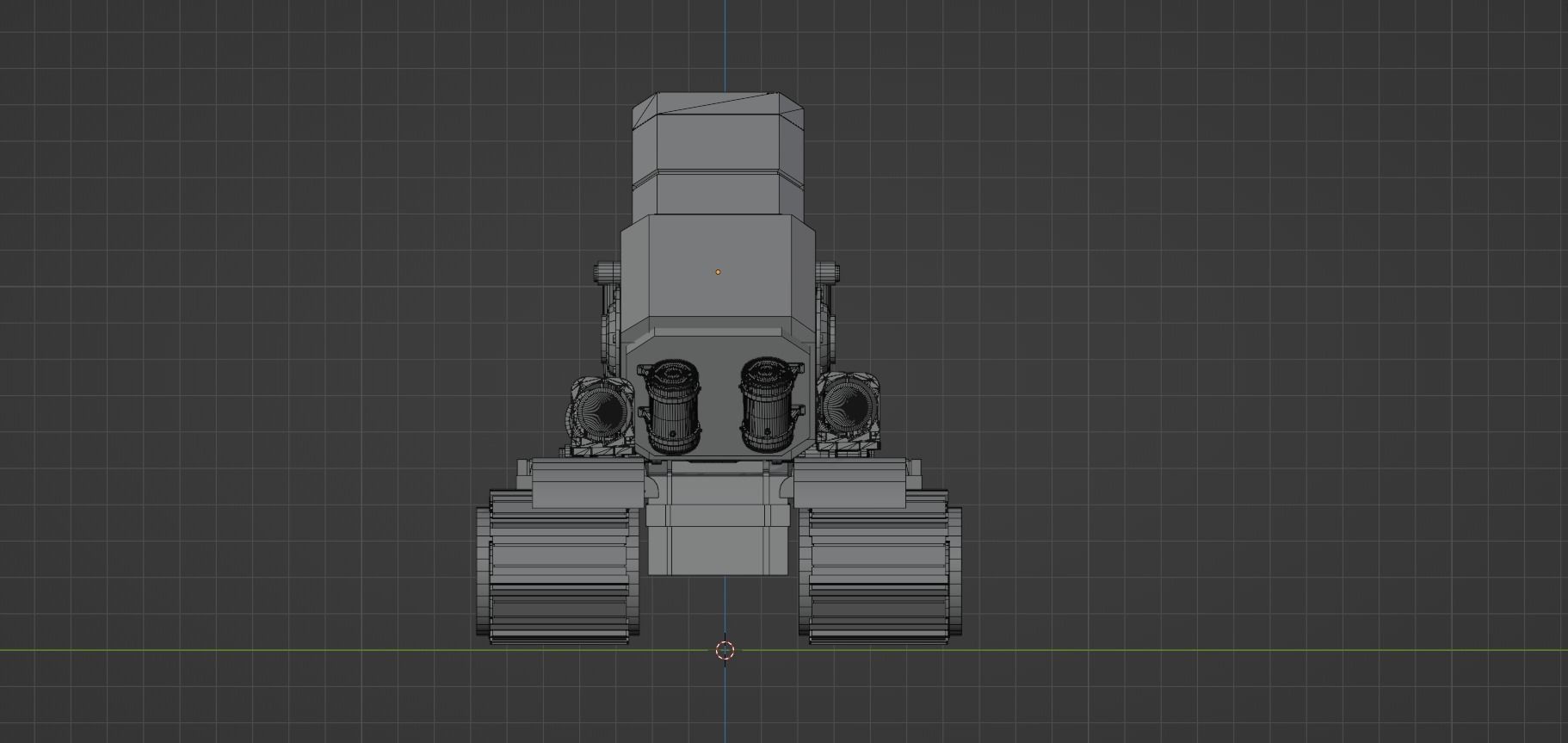Stylized Mecha Tank - 2 3D model_13