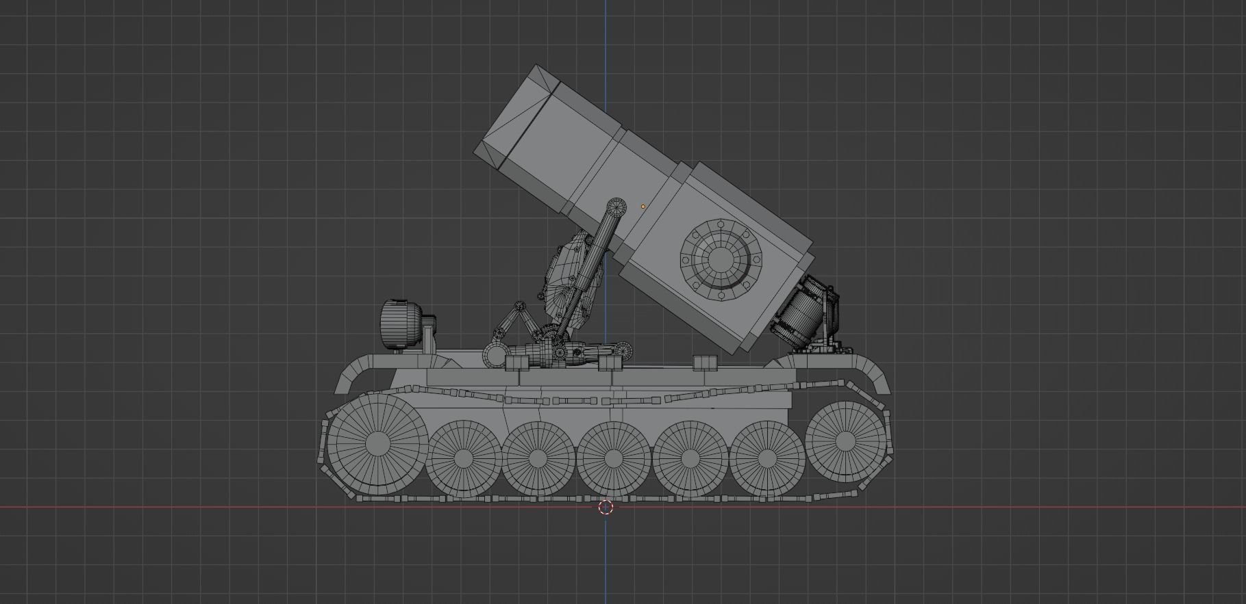 Stylized Mecha Tank - 2 3D model_18
