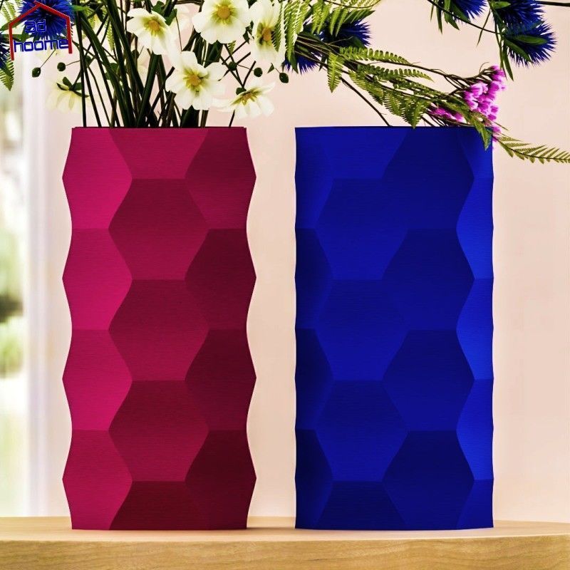 Hexa Vase  3D print model_3