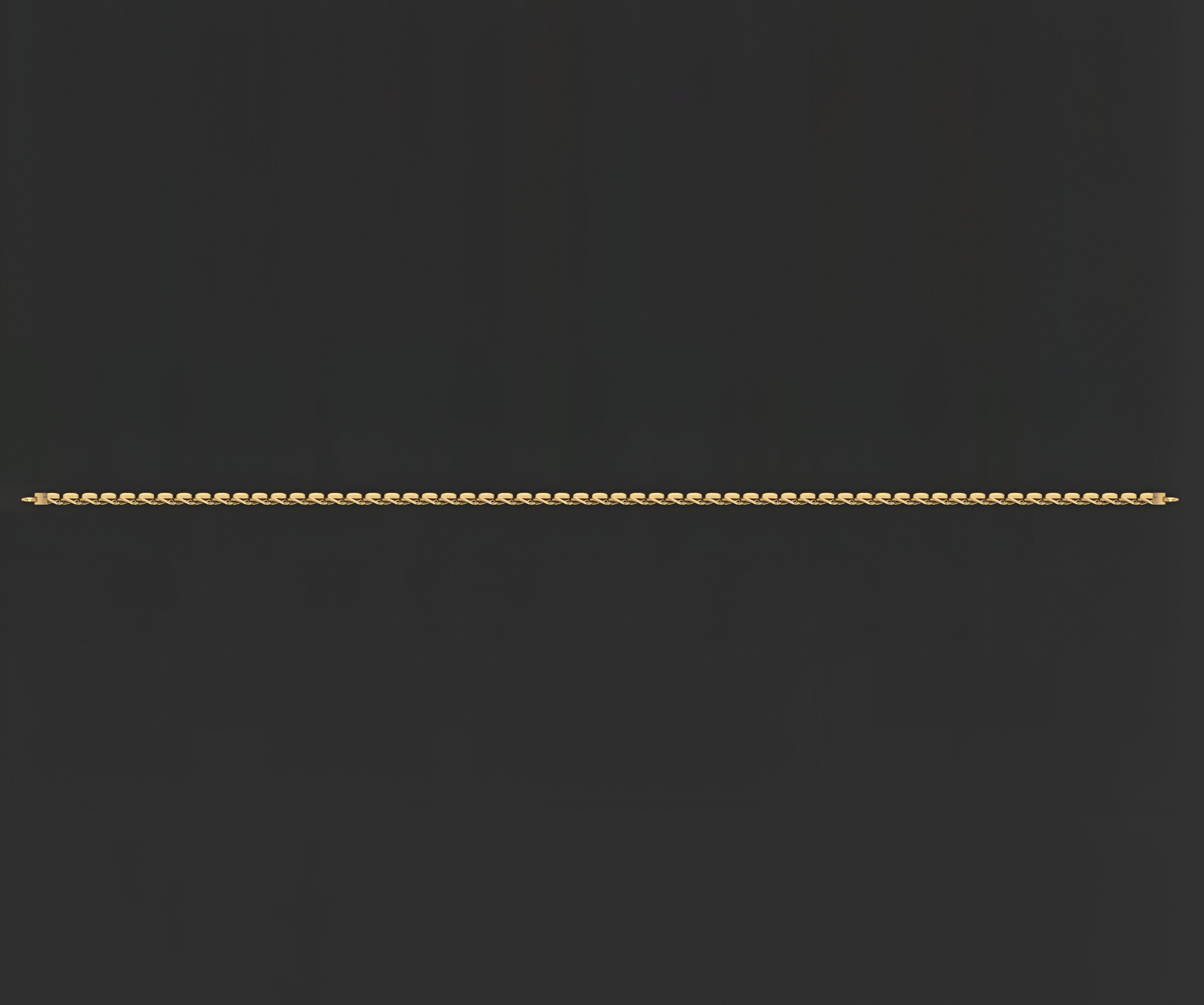 Gold Chain Bracelet 3D print model_1