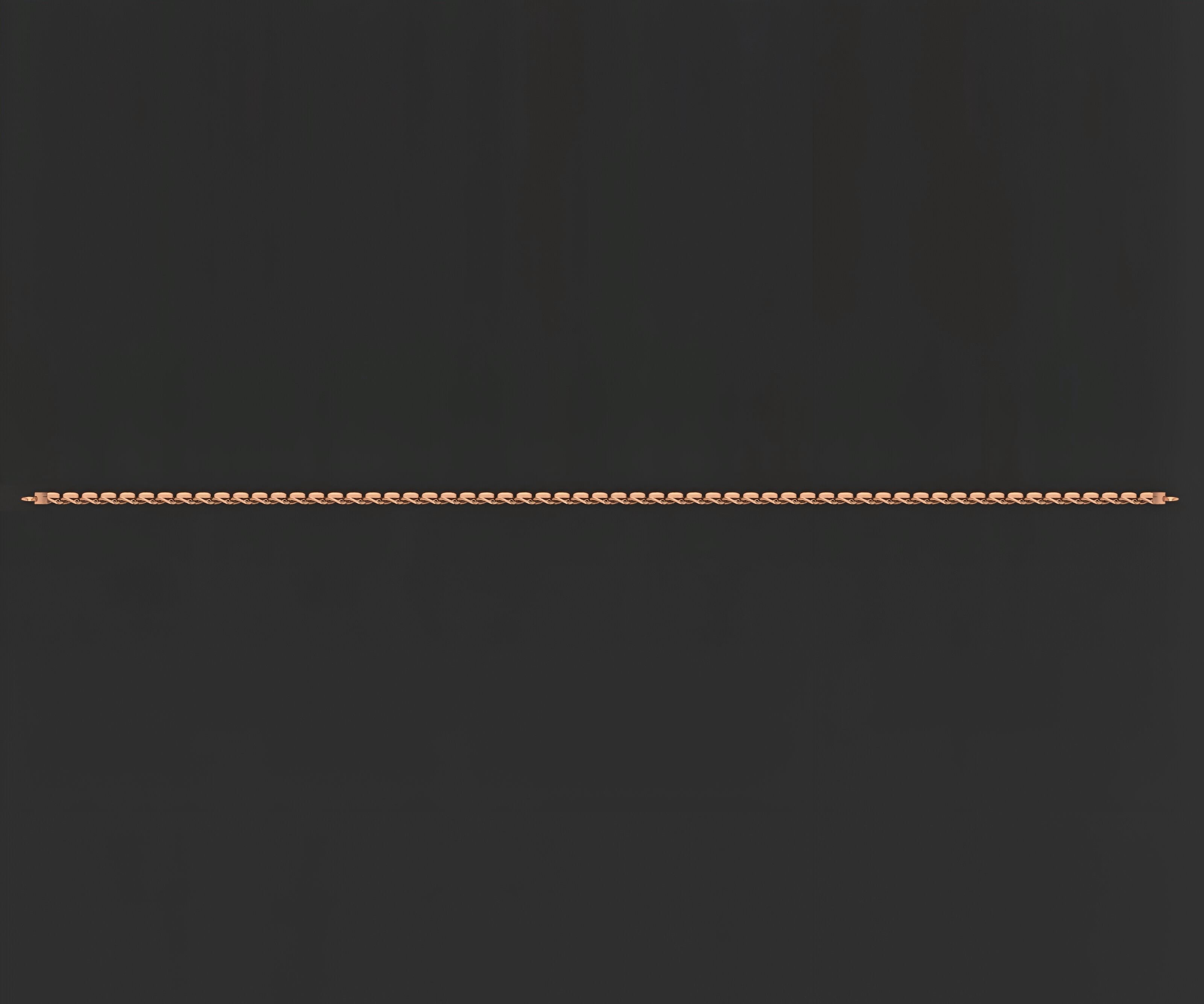 Gold Chain Bracelet 3D print model_5