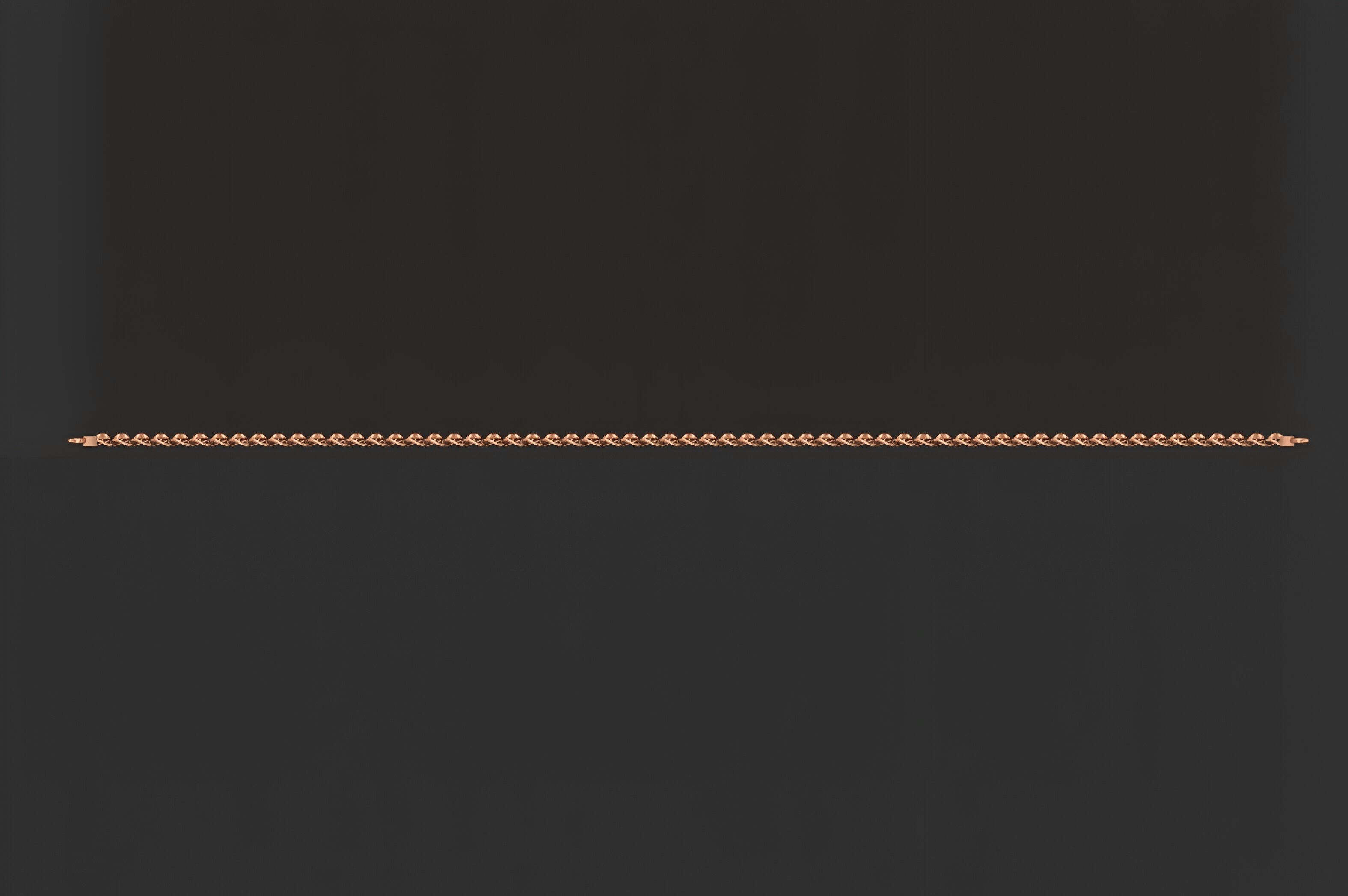 Gold Chain Bracelet 3D print model_5