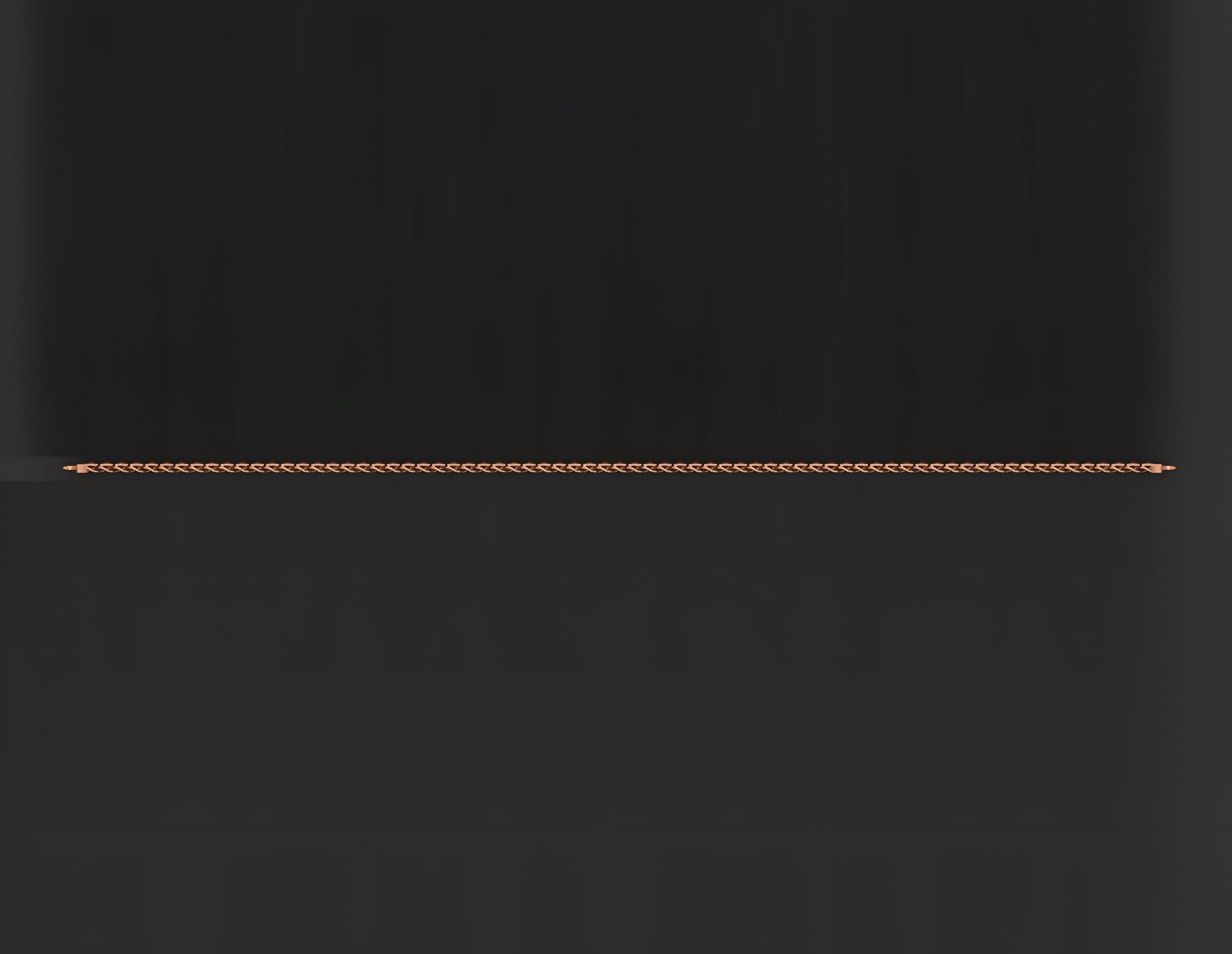 Gold Chain Bracelet 3D print model_5