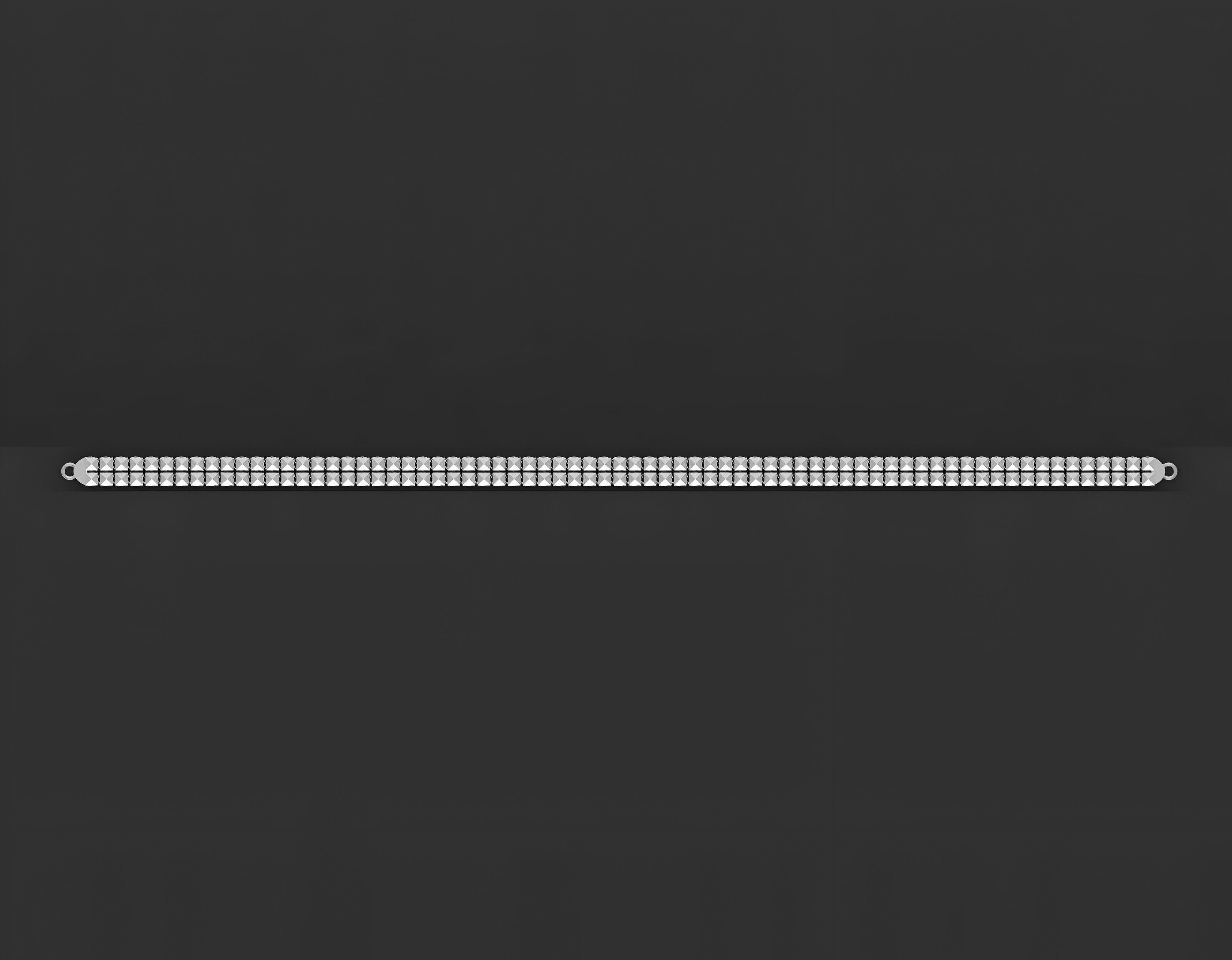 Gold Chain Bracelet 3D print model_9