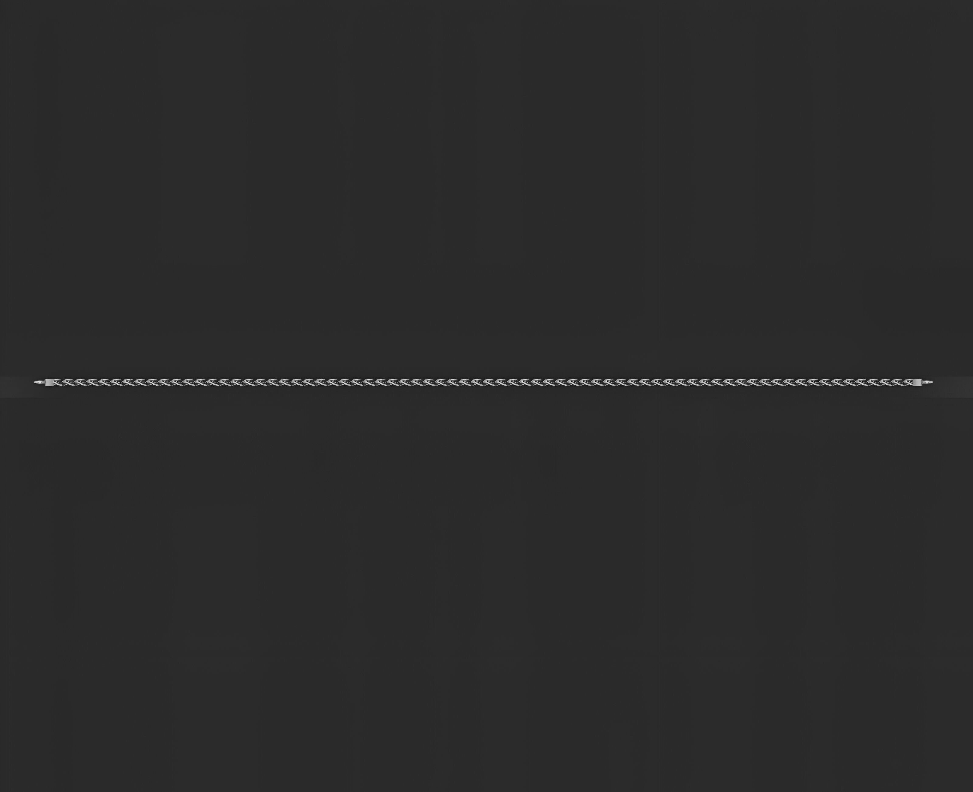 Gold Chain Bracelet 3D print model_7