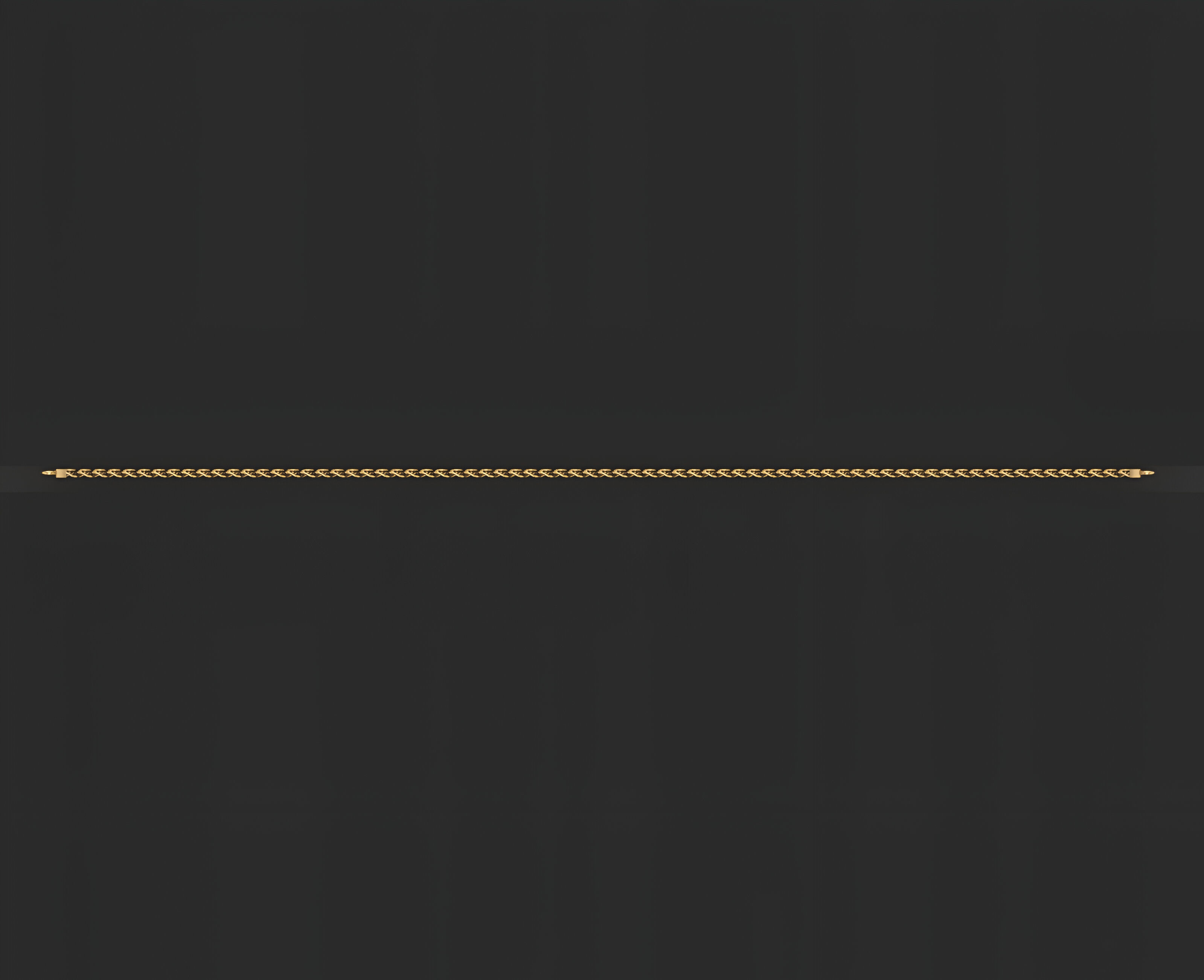 Gold Chain Bracelet 3D print model_1