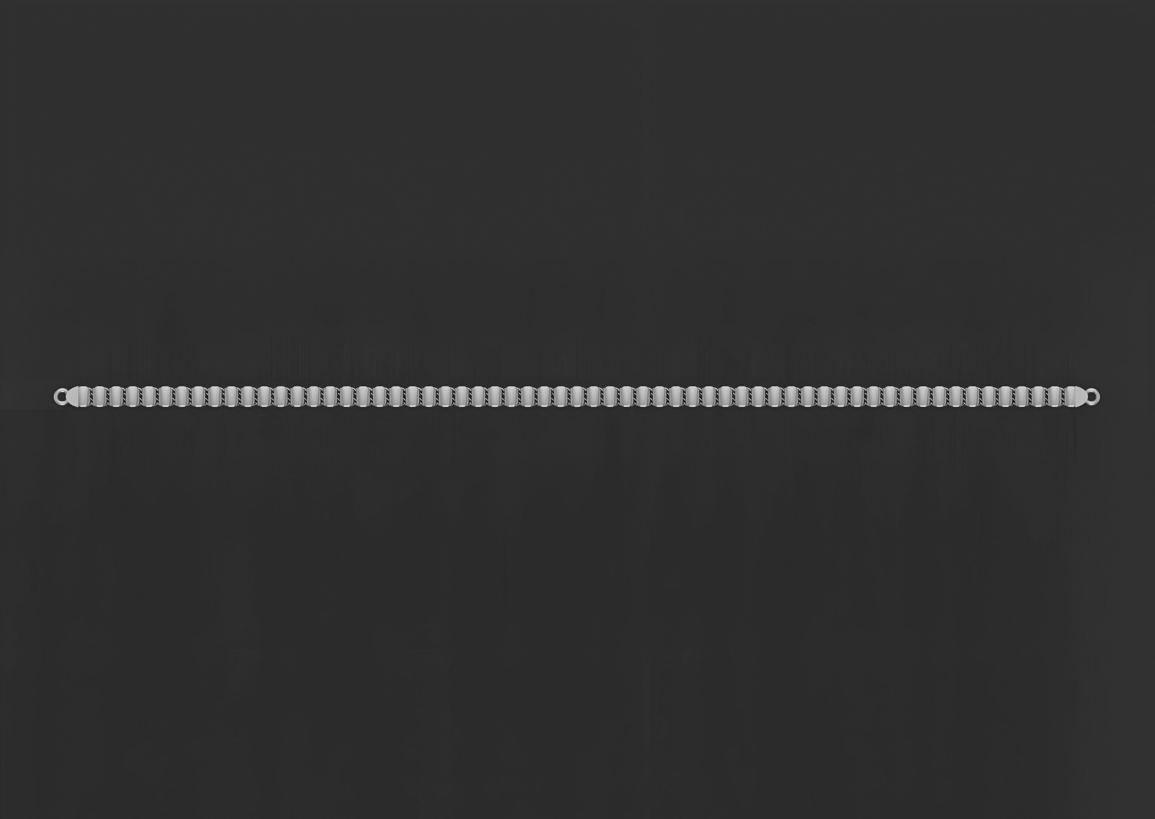 Gold Chain Bracelet 3D print model_9