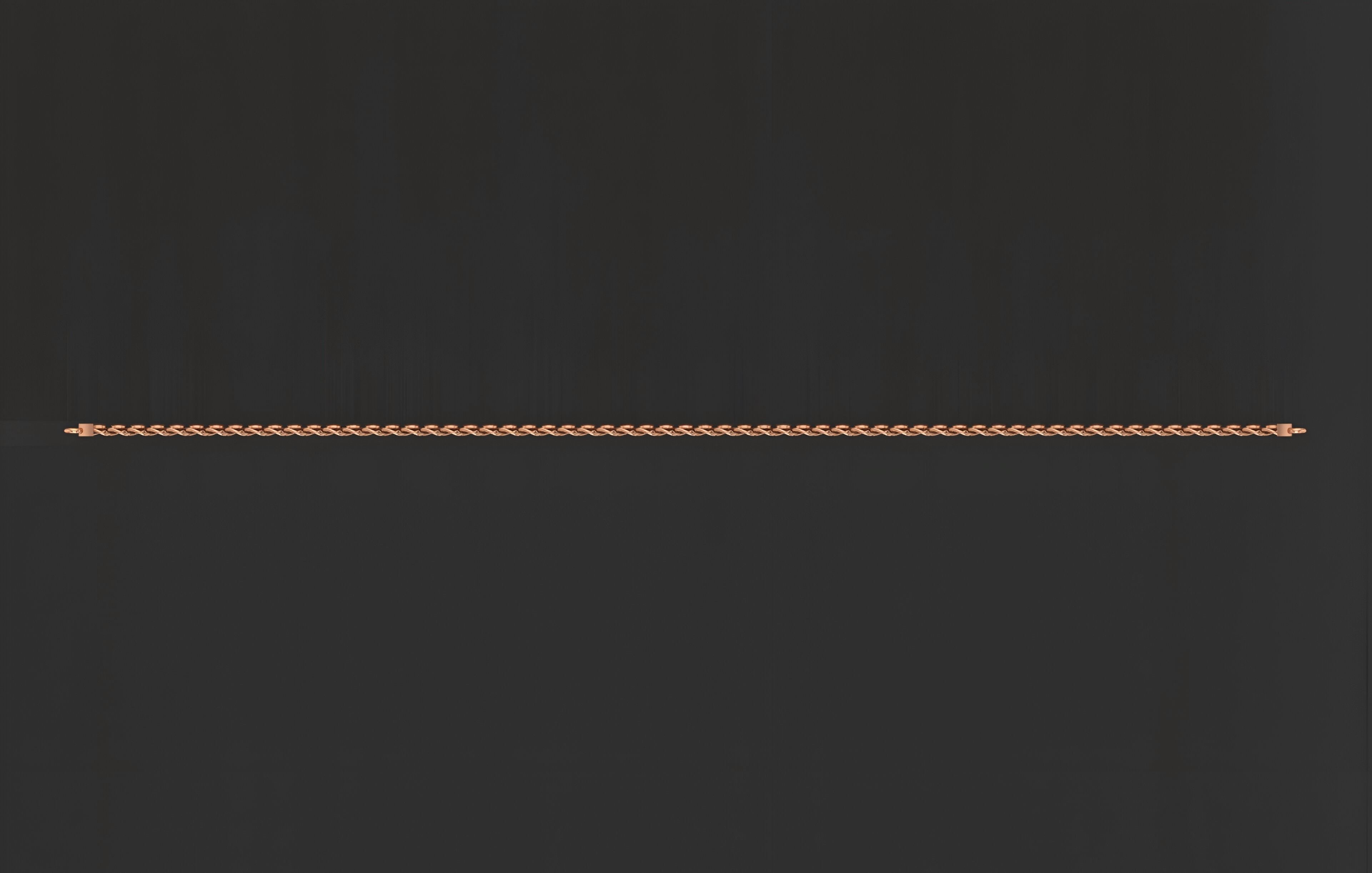 Gold Chain Bracelet 3D print model_5