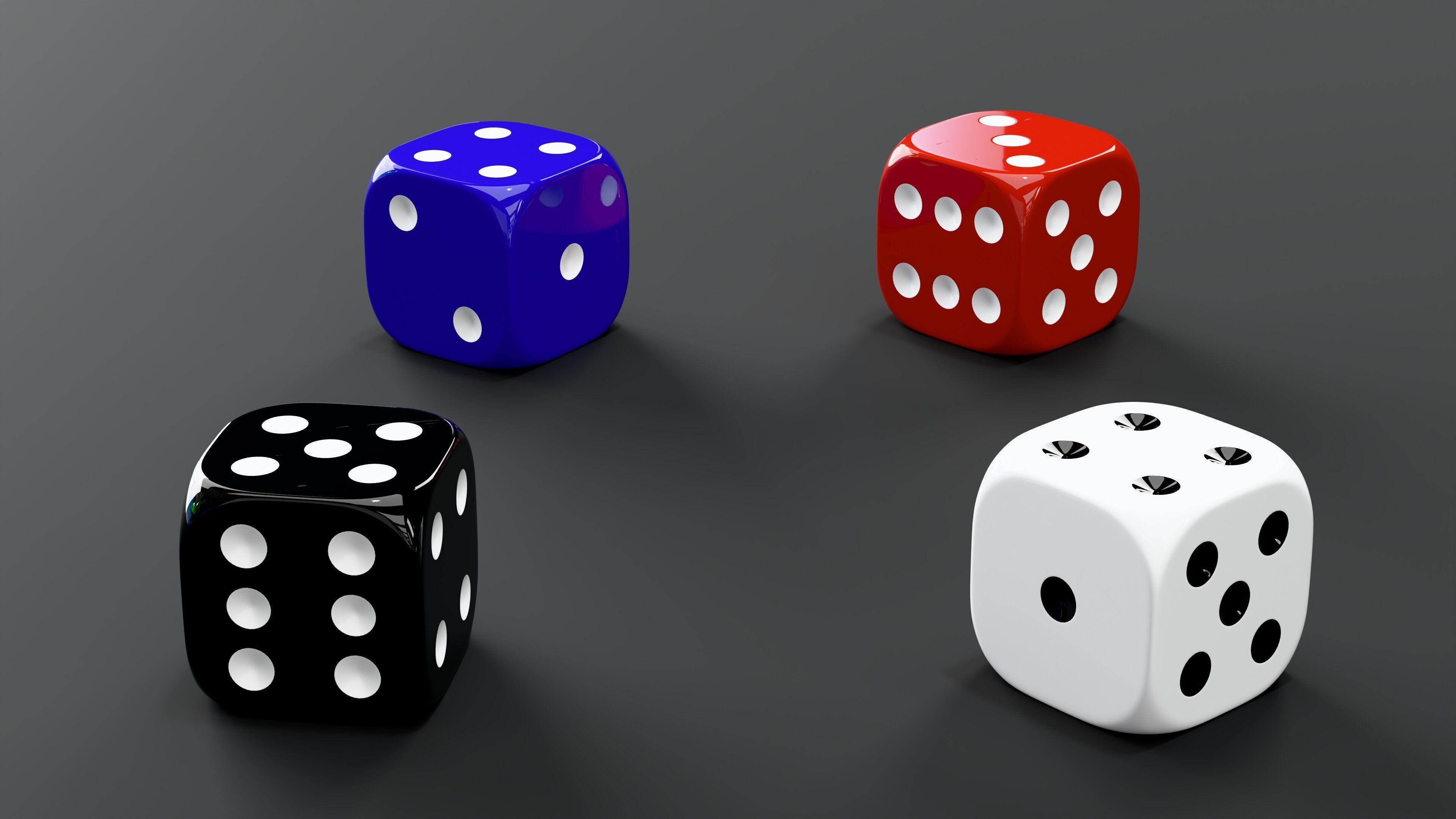 Dice Collection 3D model_2