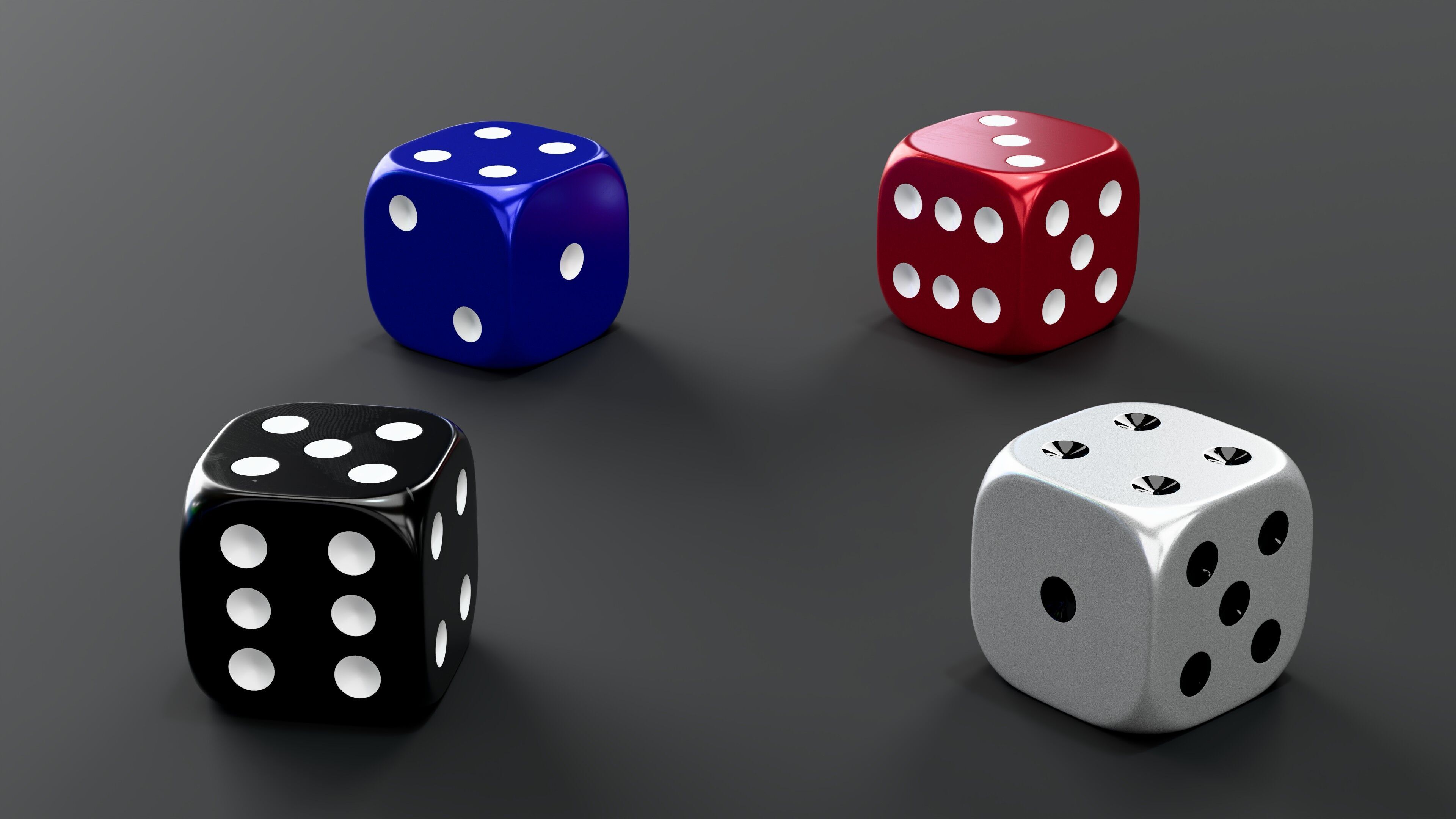 Dice Collection 3D model_3