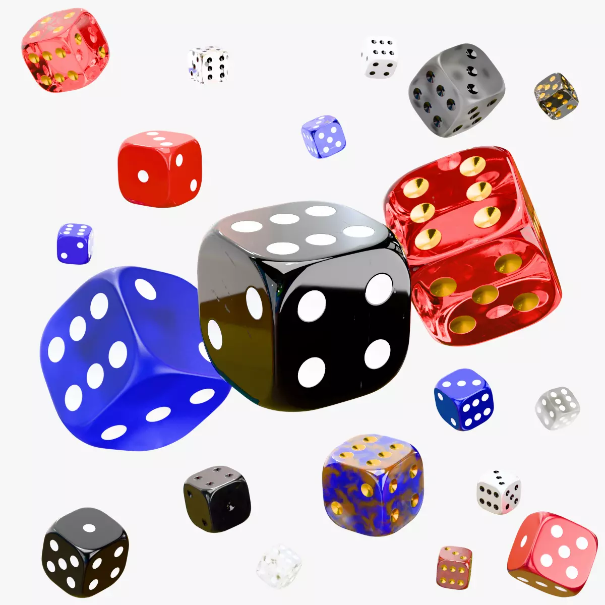 Dice Collection 3D model_0
