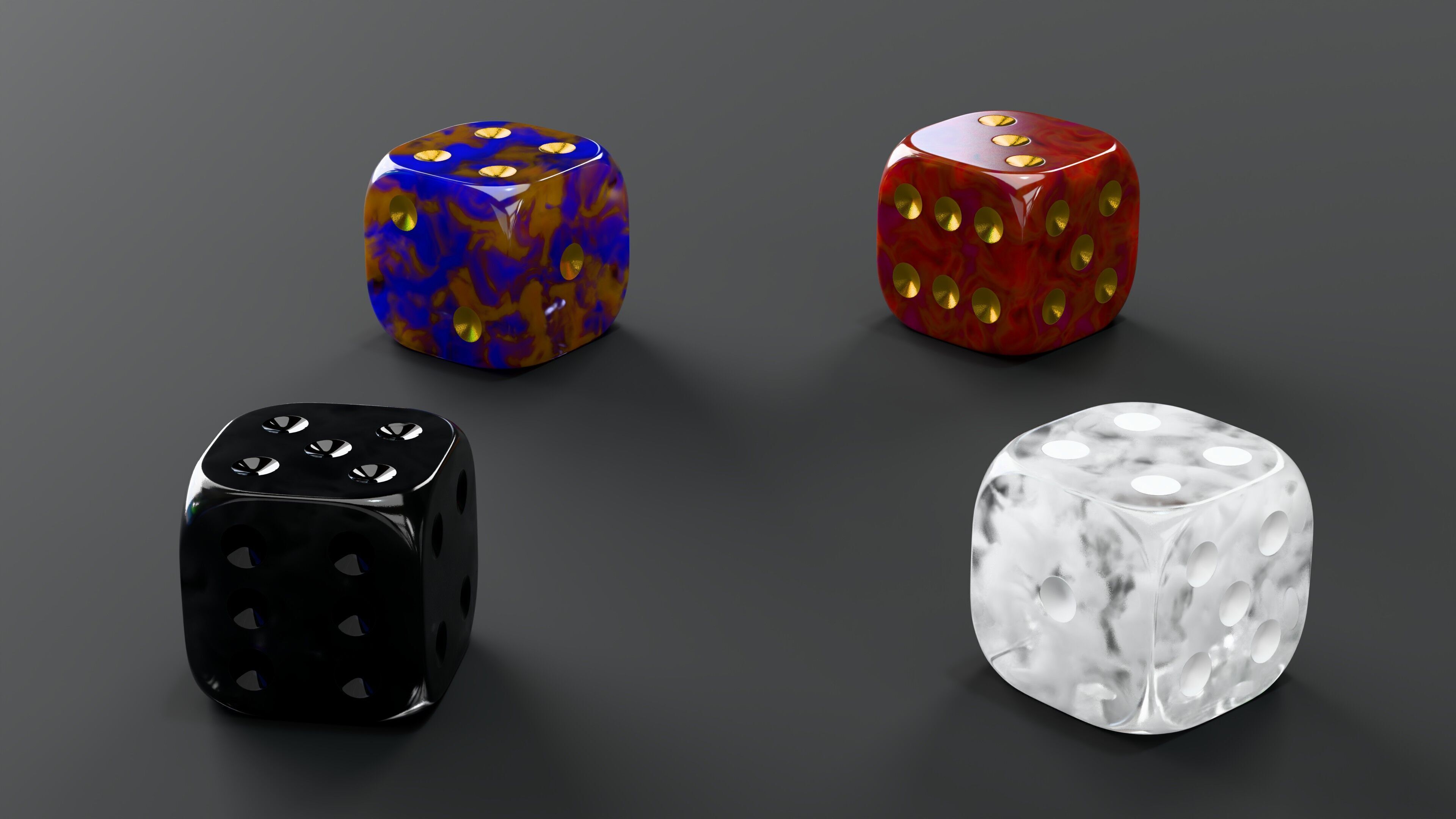 Dice Collection 3D model_6
